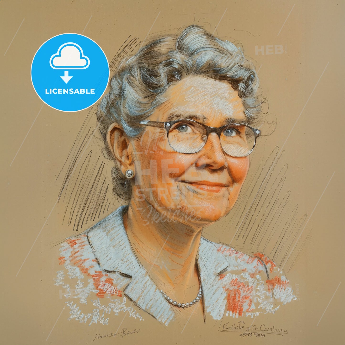 Helen Brooke Taussig, 1898 - 1986, American cardiologist - A Woman With Glasses And A Necklace