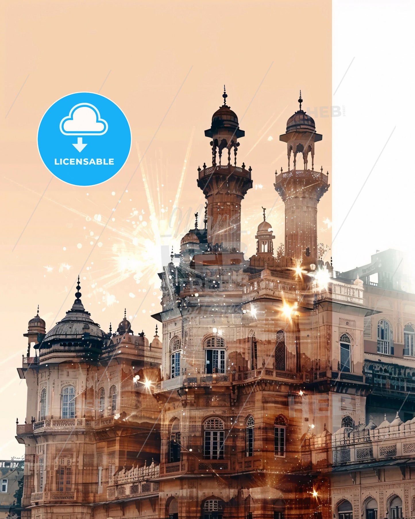 Hyderabad, Pakistan: Unveiling the City's Soul - A building with towers and a railing