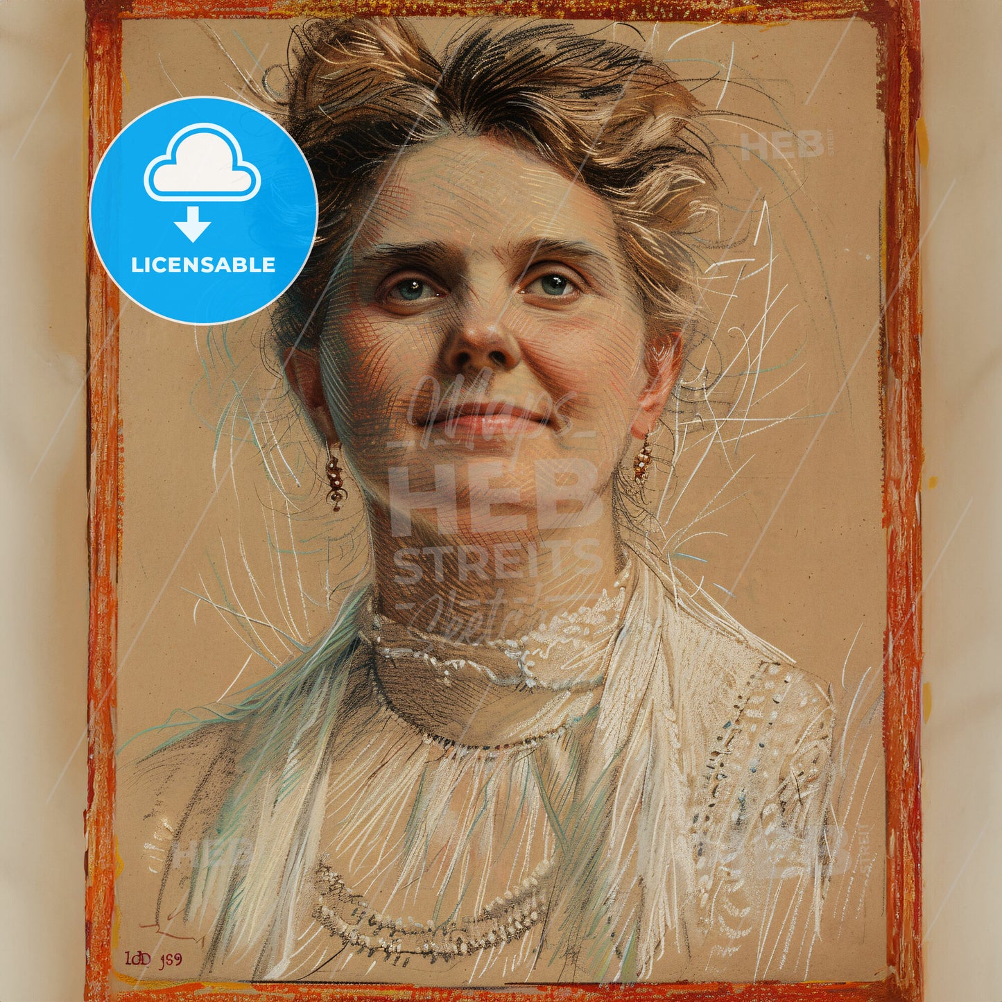 Ida Scudder, 1870 - 1960, American missionary - A Drawing Of A Woman