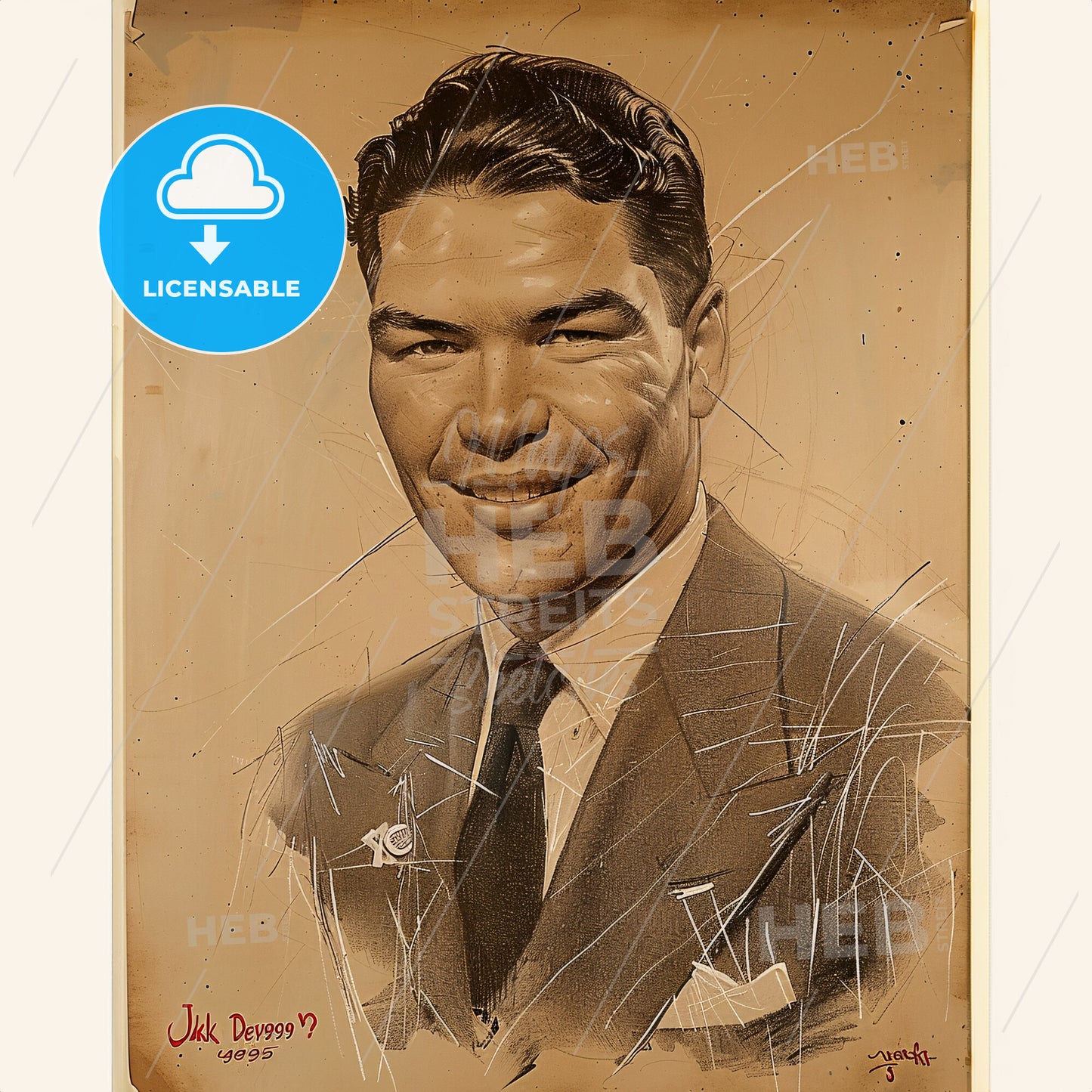 Jack Dempsey, 1895 - 1983, American boxer - A Portrait Of A Man