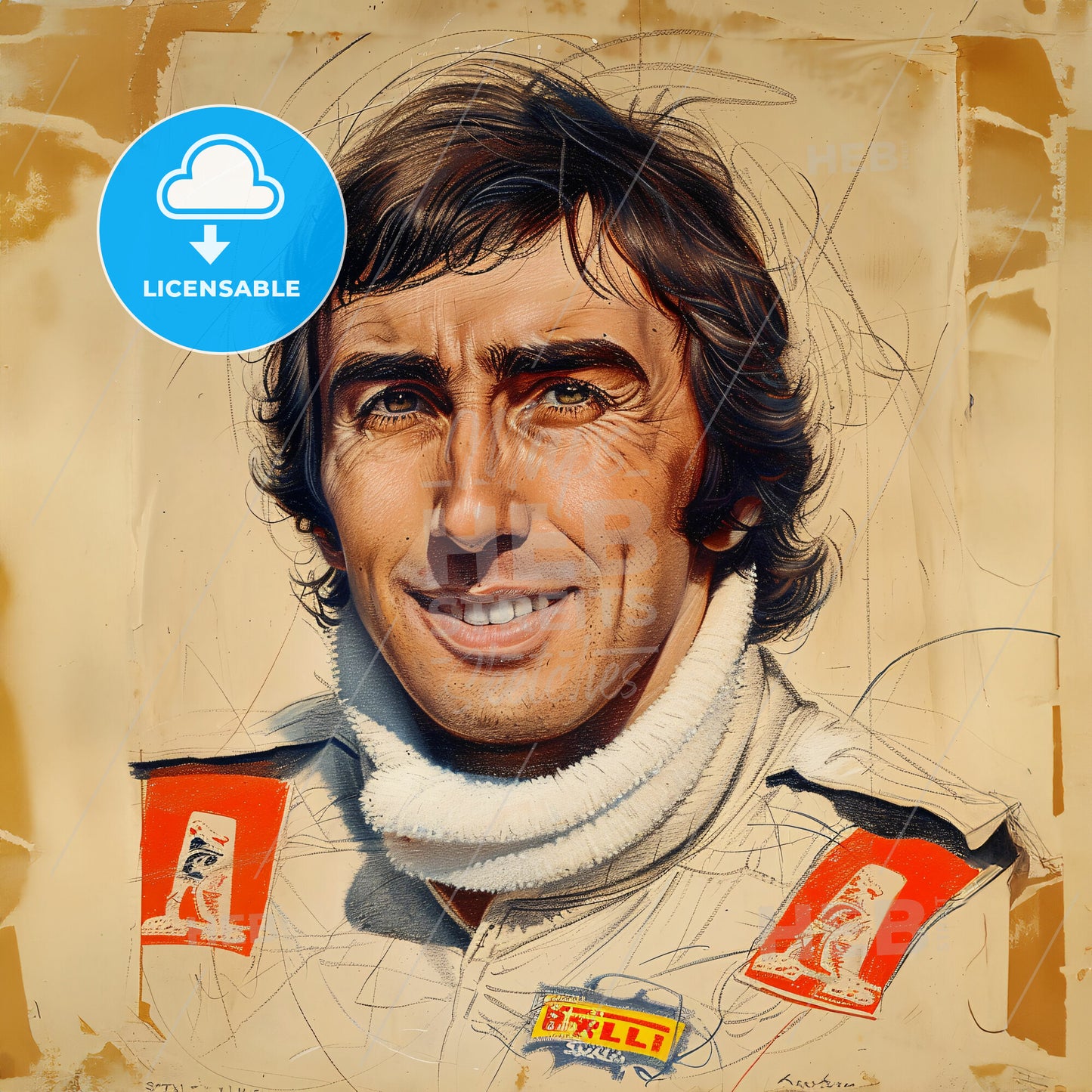 Jackie Stewart, Born: 1939, British racing driver - A Man In A White Shirt