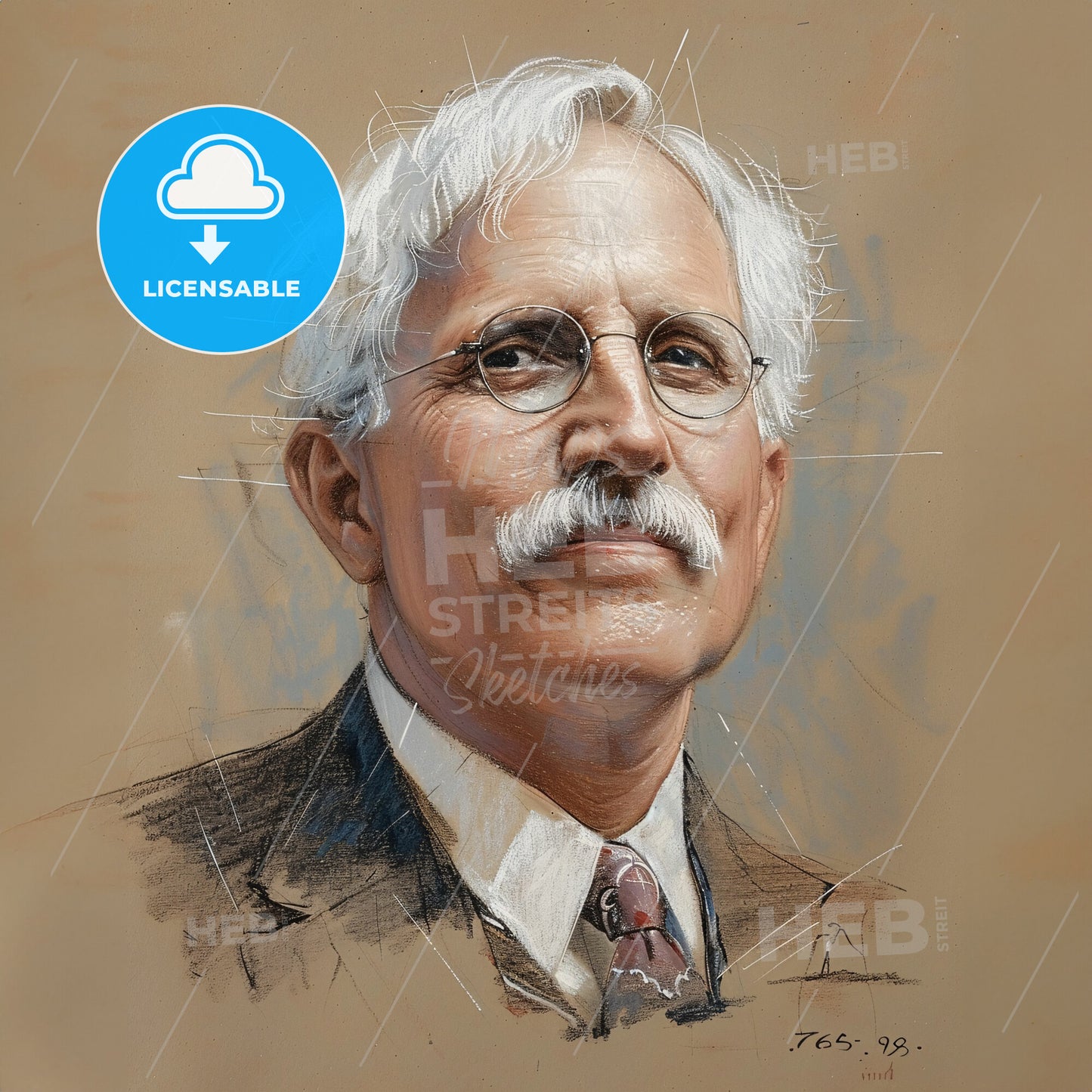 James Breasted, 1865 - 1935, American archaeologist and historian - A Man With White Hair Wearing Glasses And A Suit