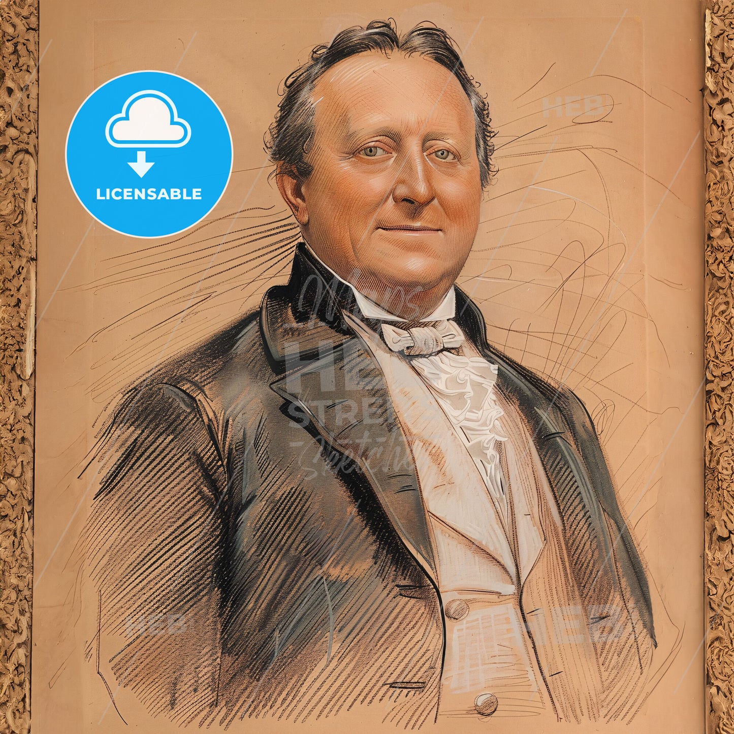 James Caird, 1837 - 1916, British philanthropist and navigator - A Portrait Of A Man In A Frame