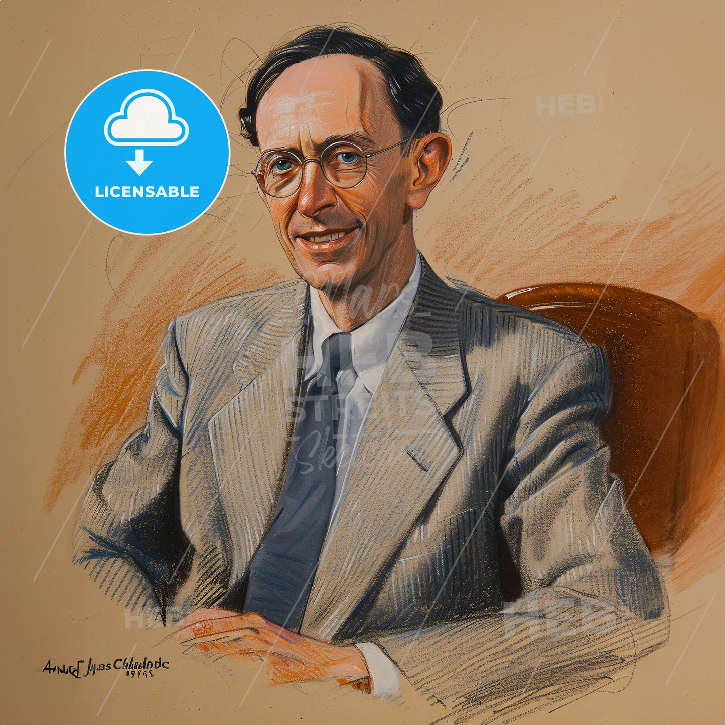 James Chadwick, 1891 - 1974, British physicist - A Man In A Suit And Tie