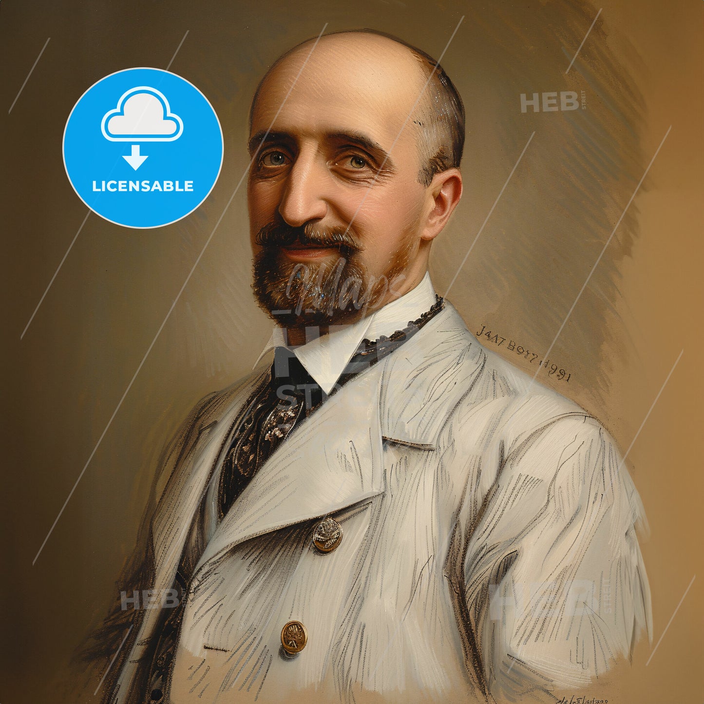 Jean-Baptiste Charcot, 1867 - 1936, French polar explorer and navigator - A Man In A White Coat