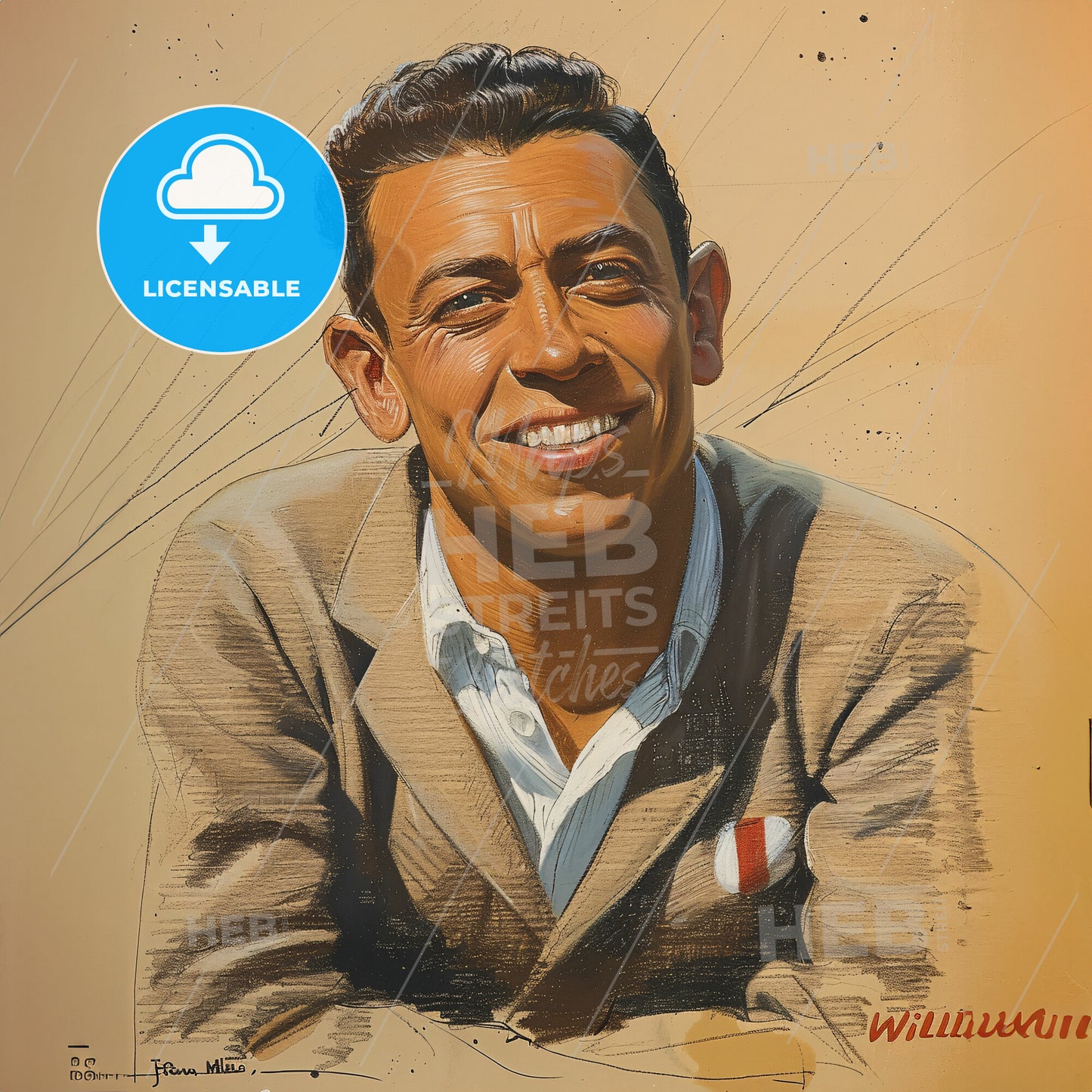 Jean-Pierre Wimille, 1908 - 1949, French racing driver - A Man Smiling At The Camera