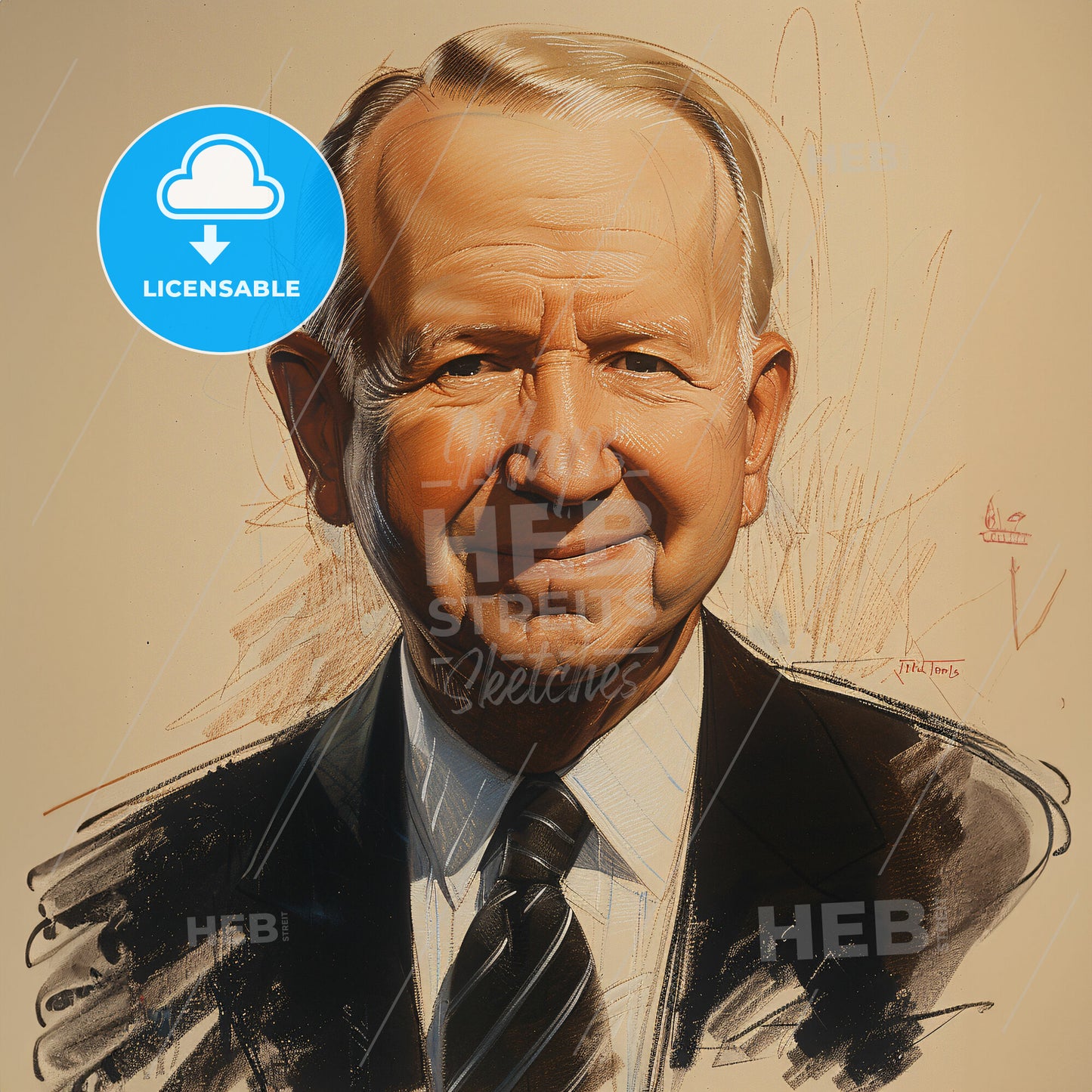 John Willard Marriott Jr., Born: 1932, American hotelier - A Man In A Suit And Tie