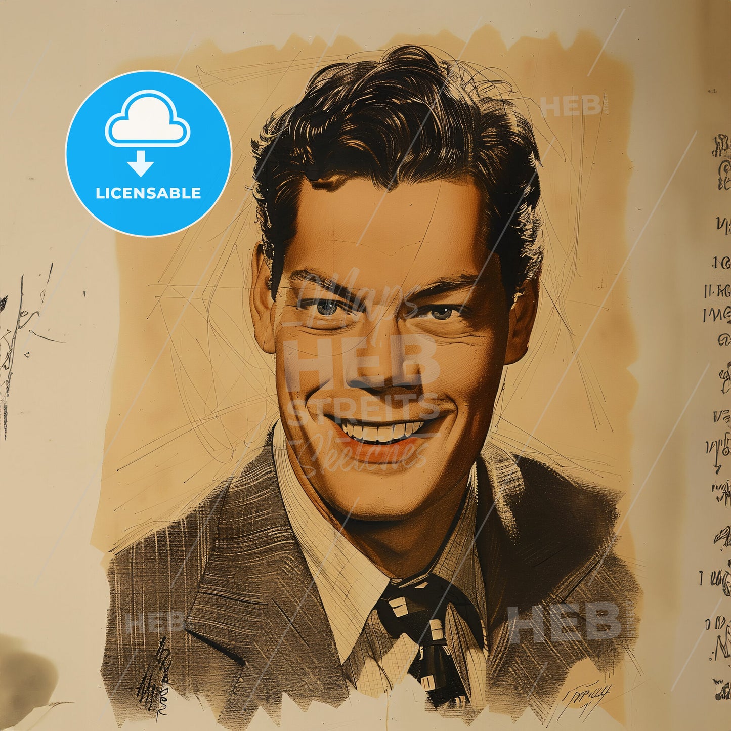 Johnny Weissmuller, 1904 - 1984, American swimmer and actor - A Man Smiling At The Camera