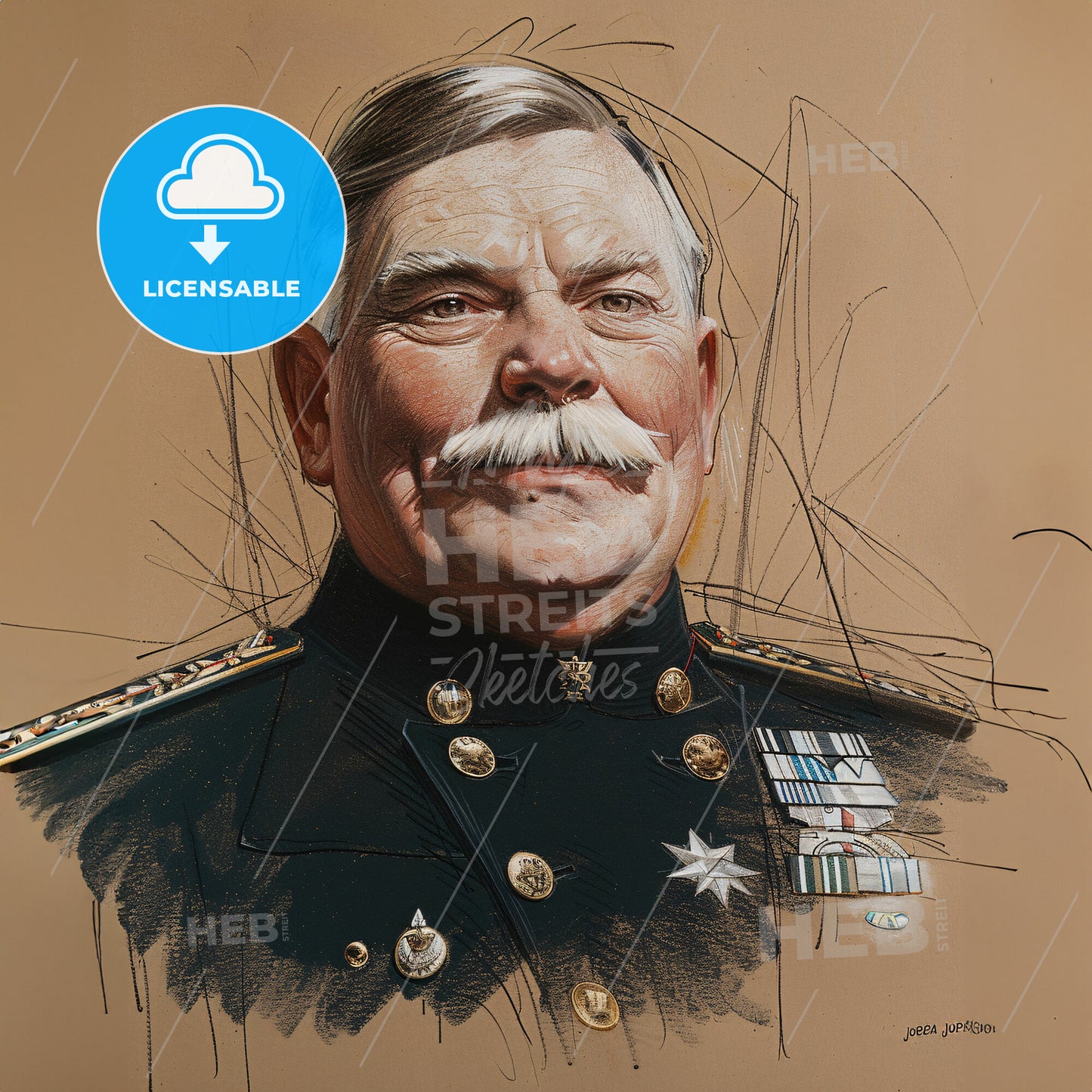 Joseph Joffre, 1852 - 1931, French General - A Man In Military Uniform