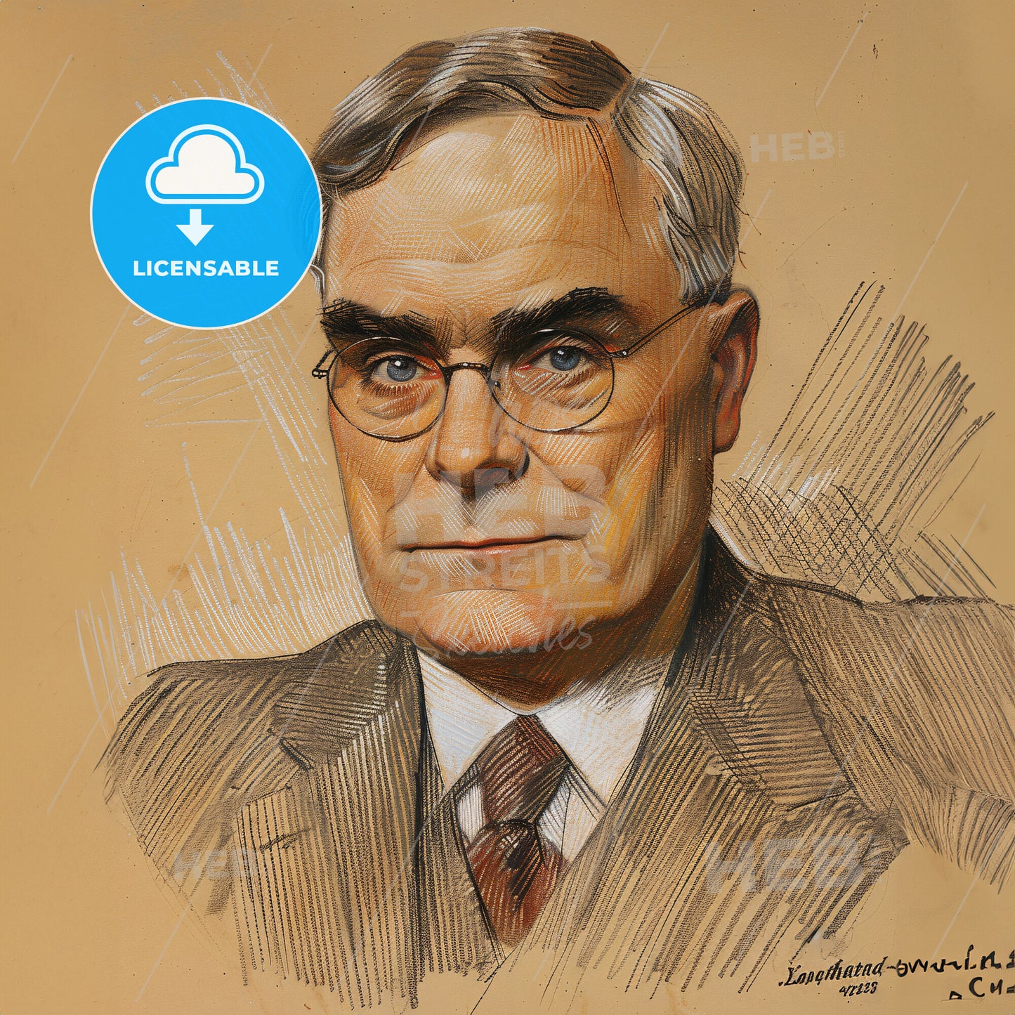 Learned Hand, 1872 - 1961, American judge - A Man Wearing Glasses And A Suit
