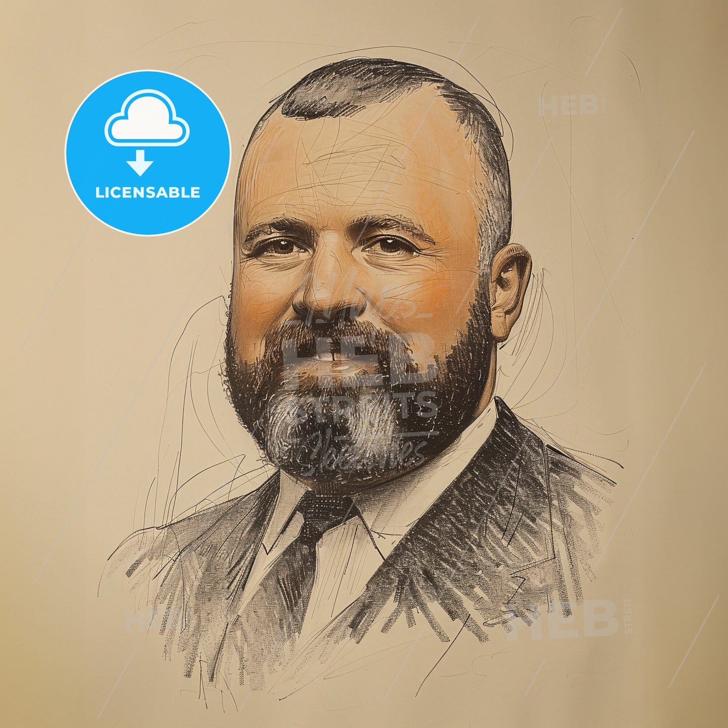 Louis Sullivan, 1856 - 1924, American architect - A Portrait Of A Man