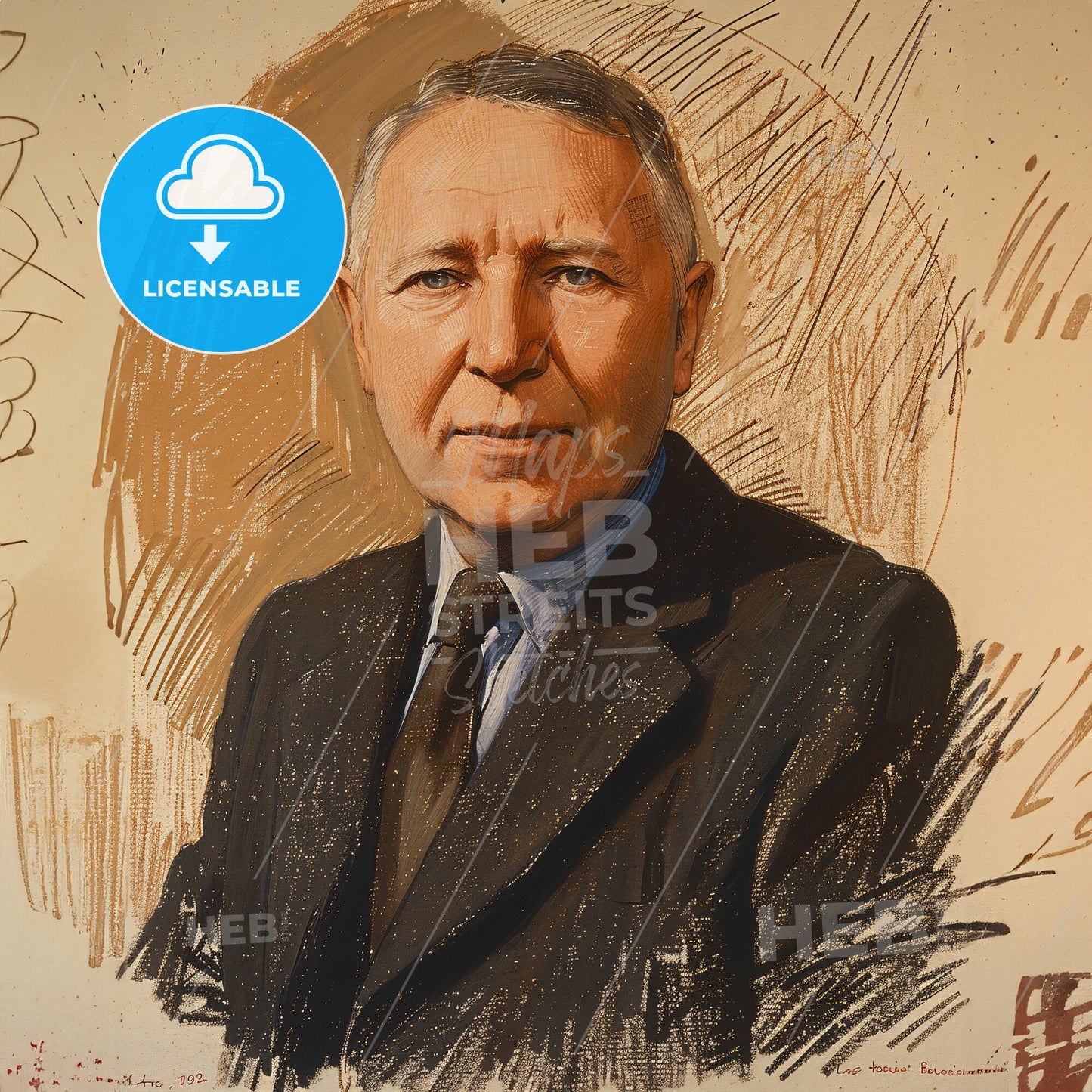 Marcel Breuer, 1902 - 1981, Hungarian-American architect - A Man In A Suit