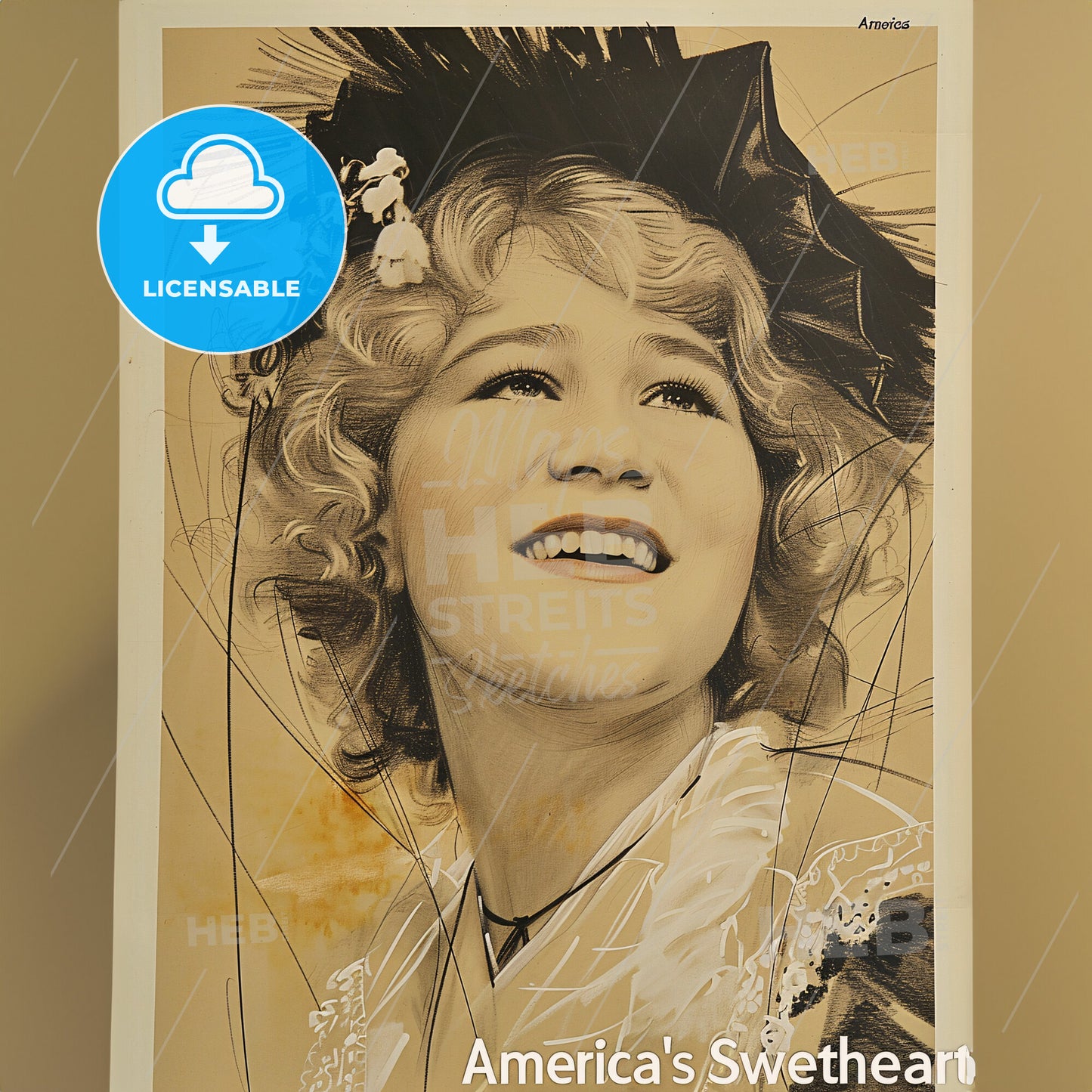 Mary Pickford, 1892 - 1979, Canadian-American actress - A Poster Of A Woman