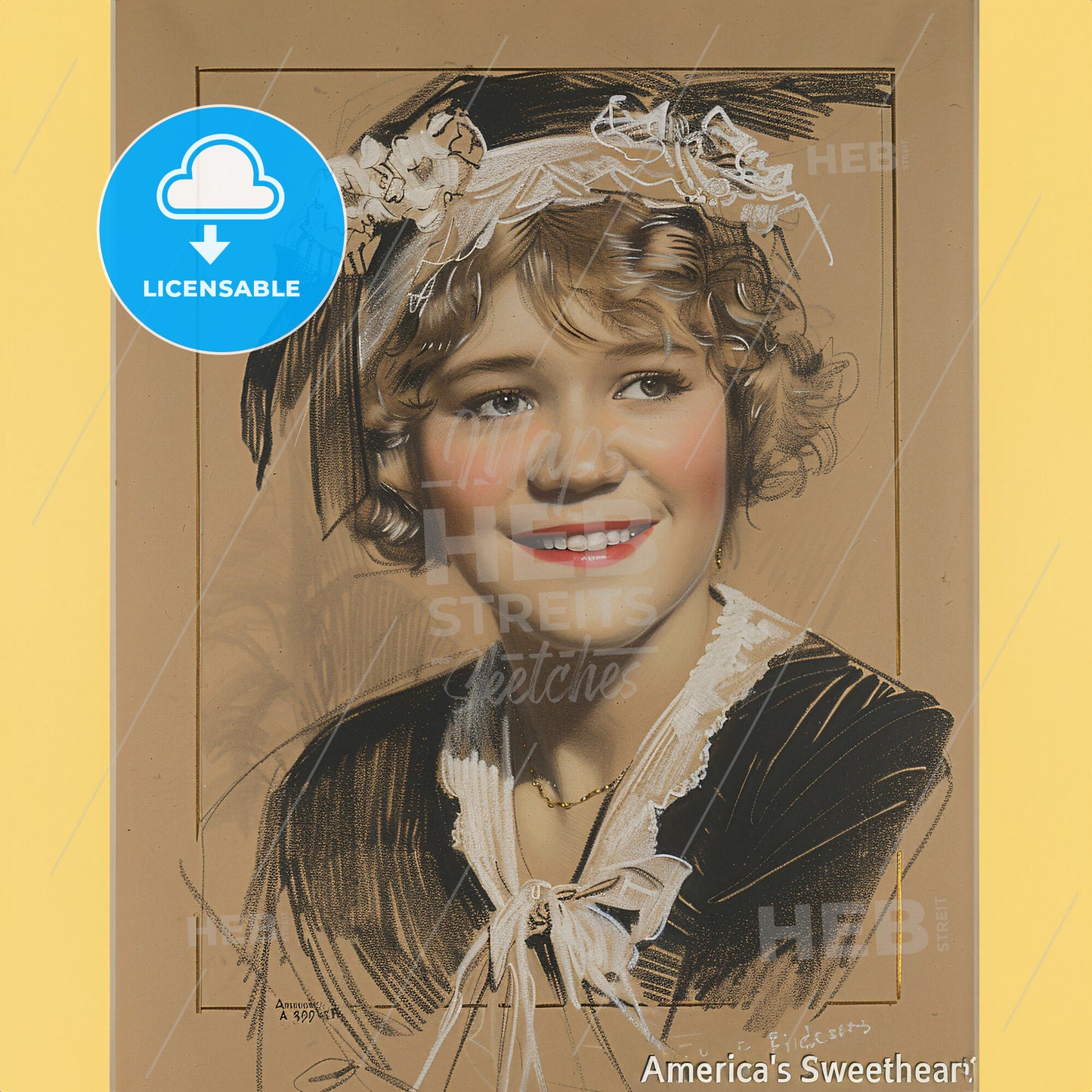 Mary Pickford, 1892 - 1979, Canadian-American actress - A Portrait Of A Woman