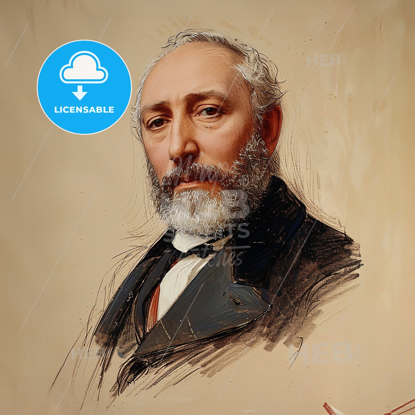 Maurice Parmelee, 1882 - 1969, American criminologist - A Painting Of A Man With A Beard