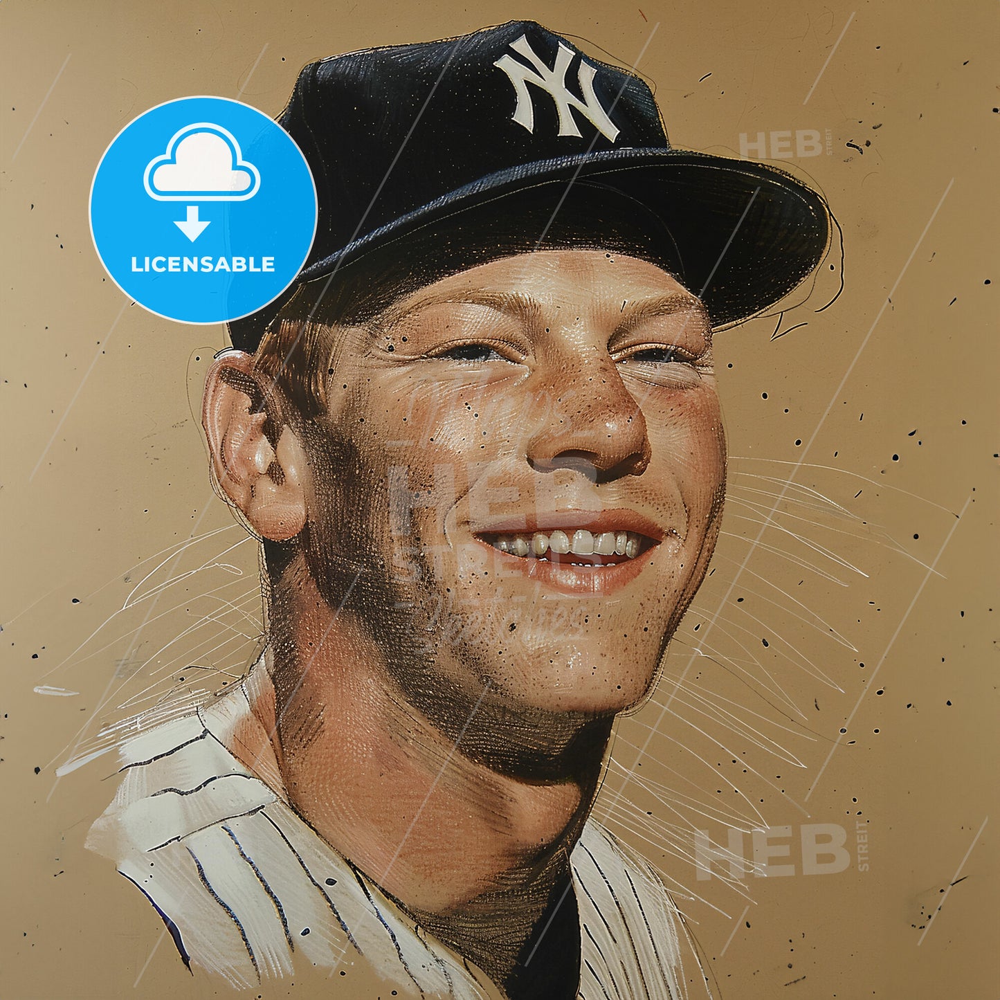 Mickey Mantle, 1931 - 1995, American baseball player - A Man Wearing A Baseball Cap