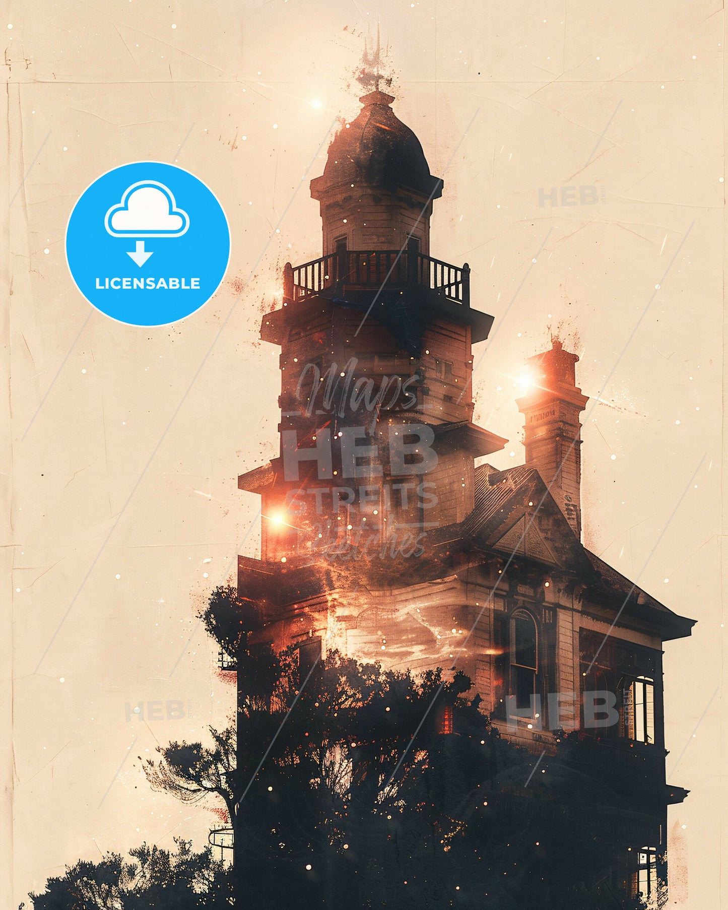 Behold, Napier-Hastings: A City Illuminated - A building with a tower