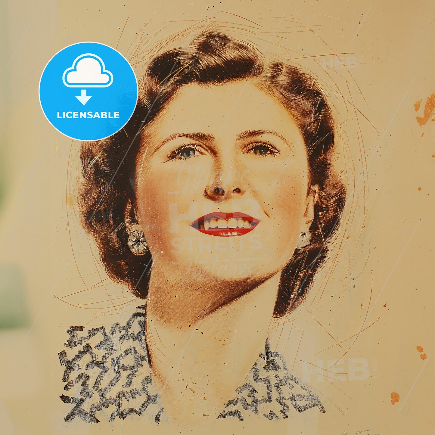 Pamela Churchill Harriman, 1920 - 1997, British-American socialite - A Woman With Short Brown Hair