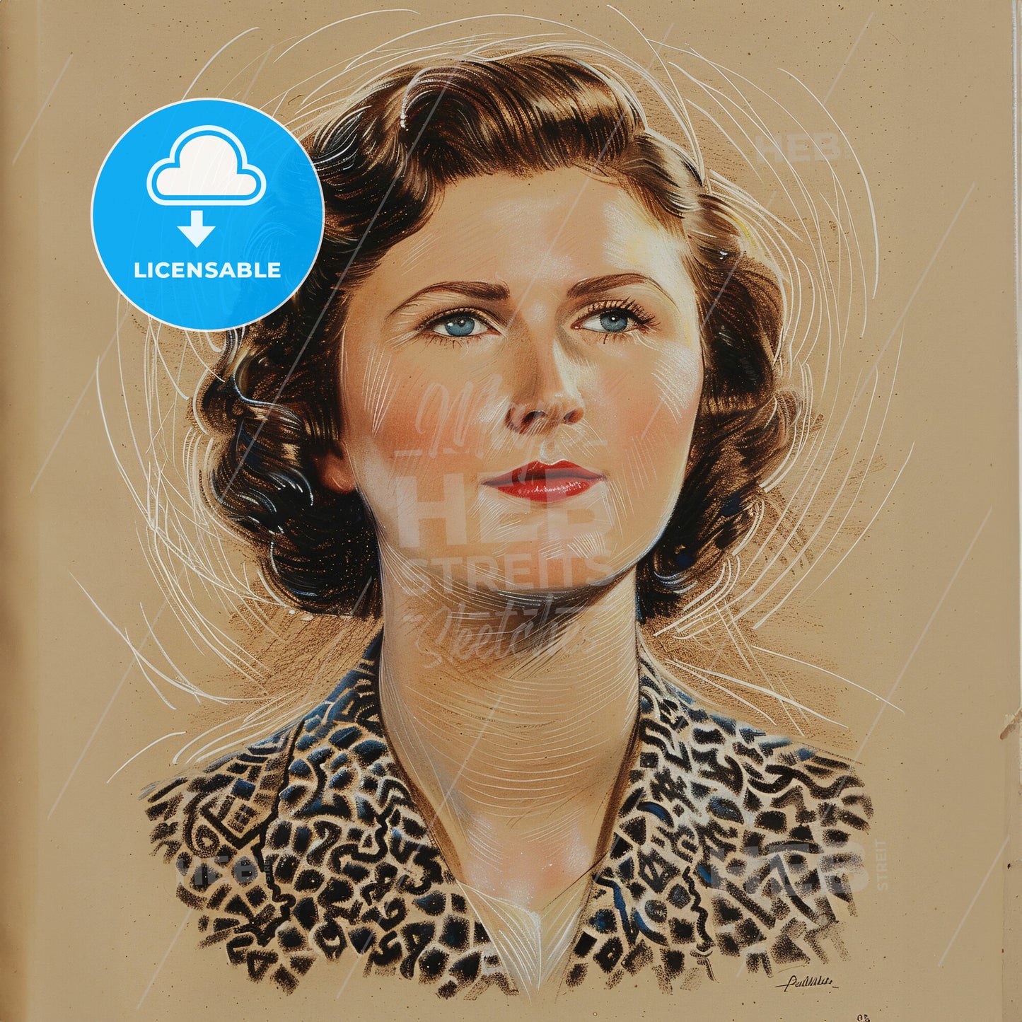 Pamela Churchill Harriman, 1920 - 1997, British-American socialite - A Woman With Short Brown Hair Wearing A Leopard Print Jacket