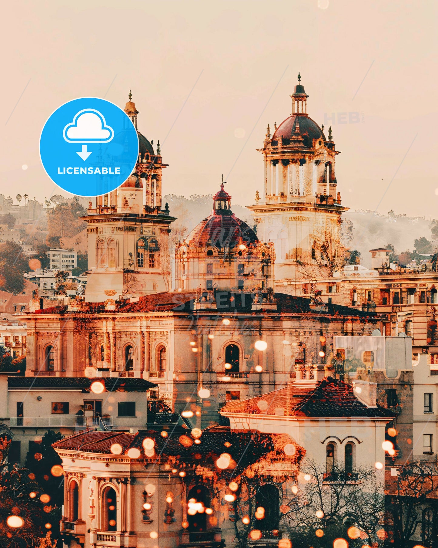 Pasadena: A City Symphony in Beige and Light - A large building with towers