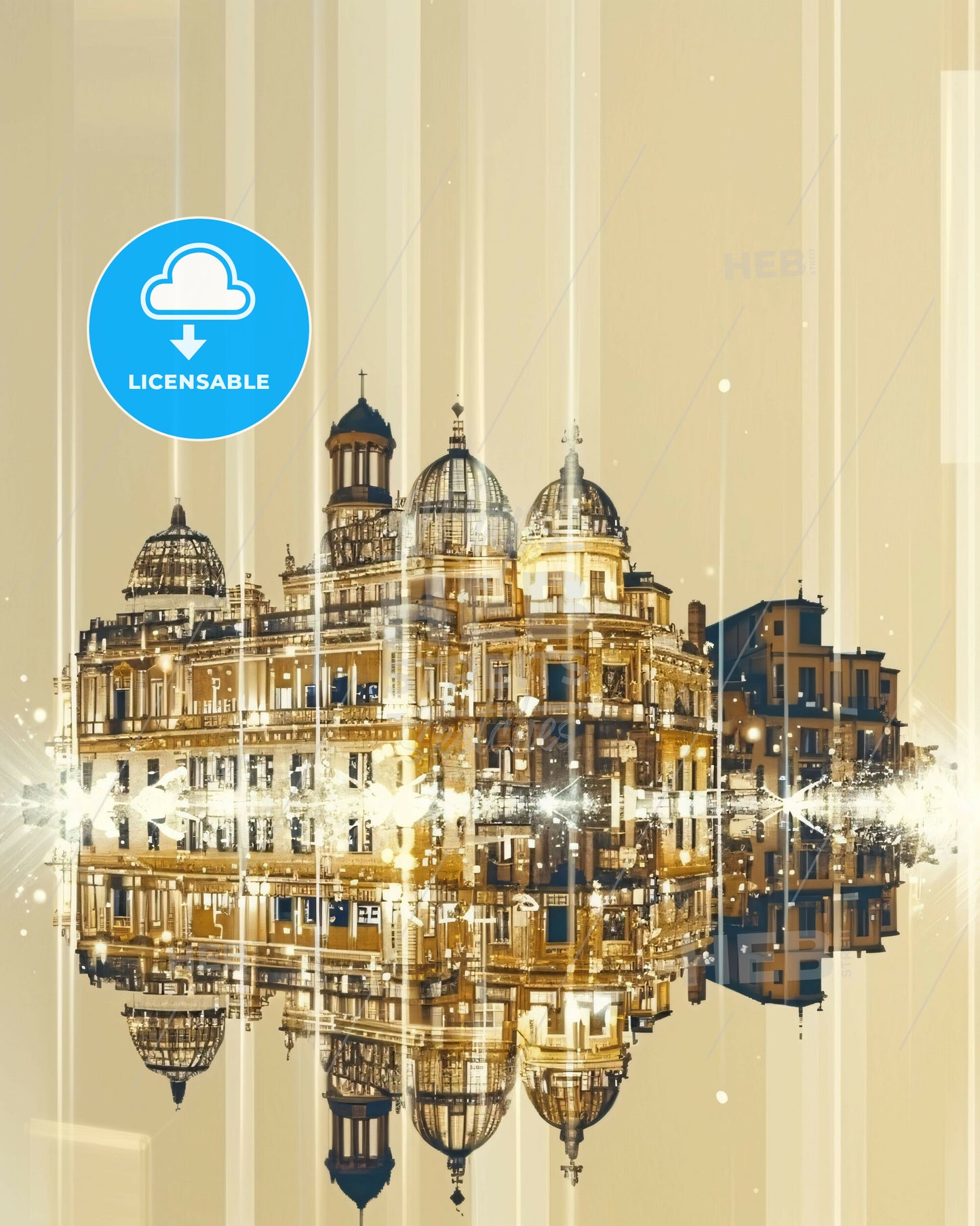 Pescara: The City of Double Exposure Dreams - A building with a reflection of lights