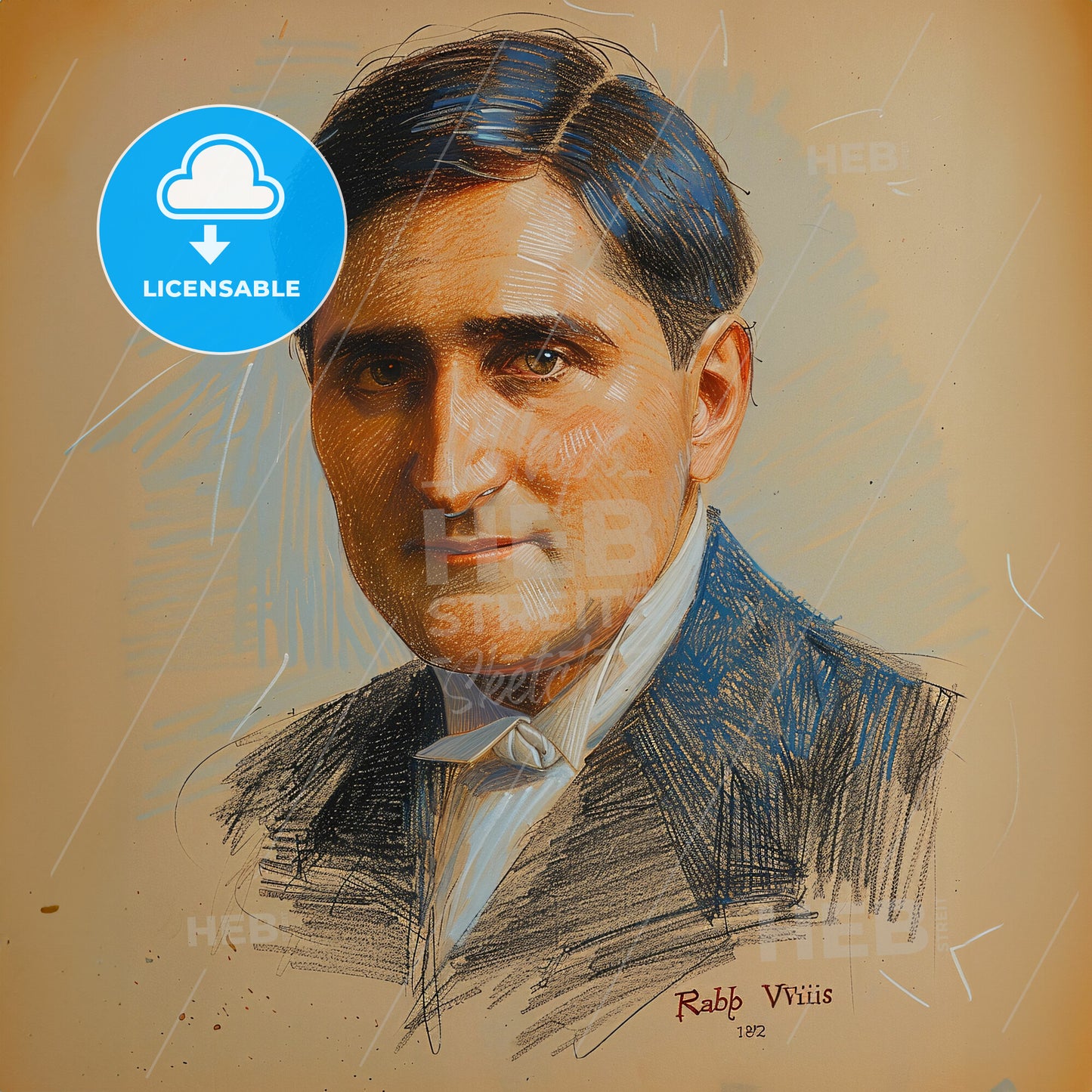 Ralph Vaughan Williams, 1872 - 1958, British composer - A Portrait Of A Man