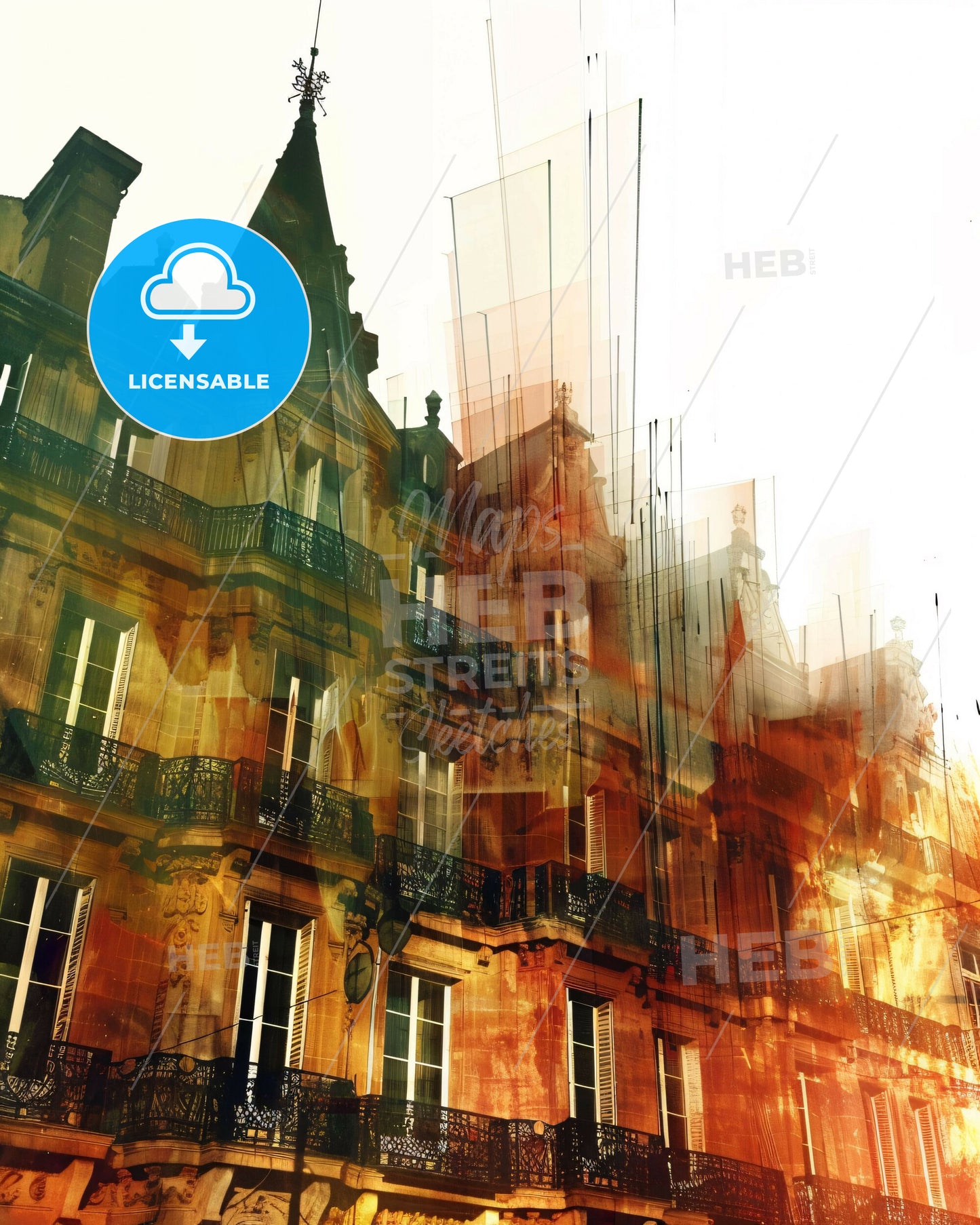 Reims France Modern Skyline Architectural Silhouette - A building with many windows