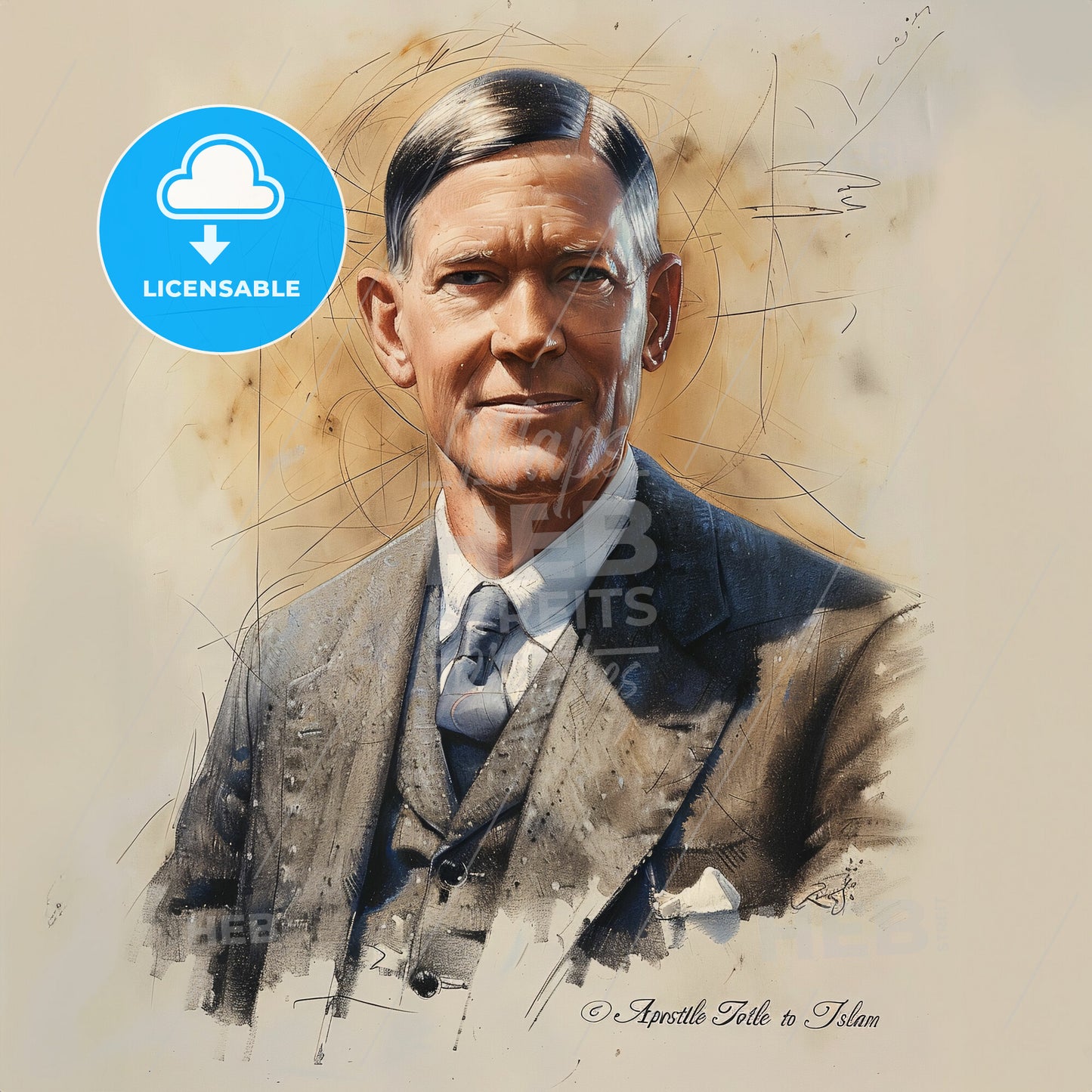 Samuel Zwemer, 1867 - 1952, American missionary - A Man In A Suit