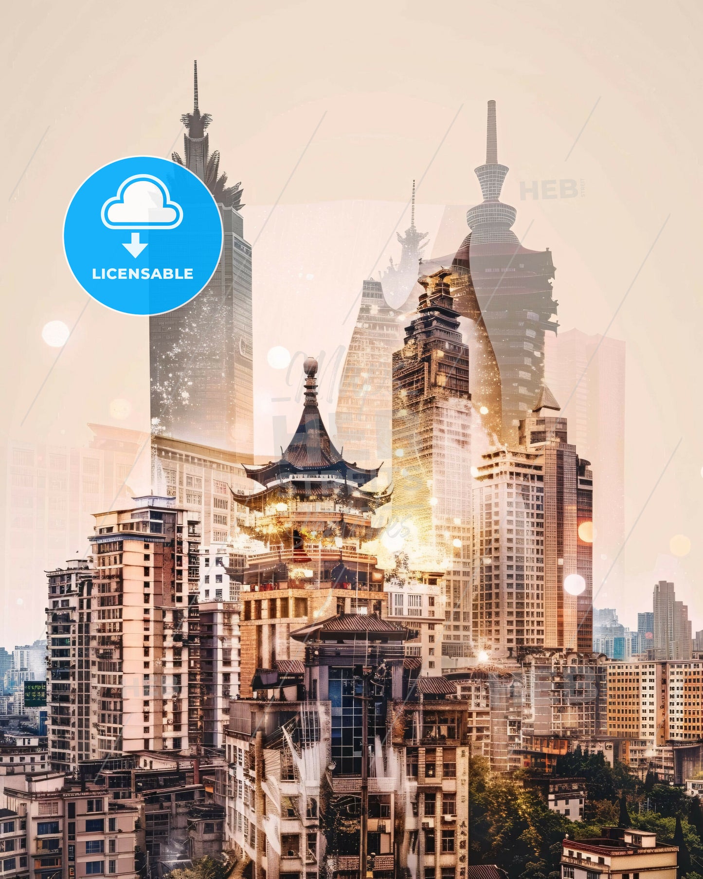 Shenyang Skyline Architectural Dream - A city skyline with many tall buildings