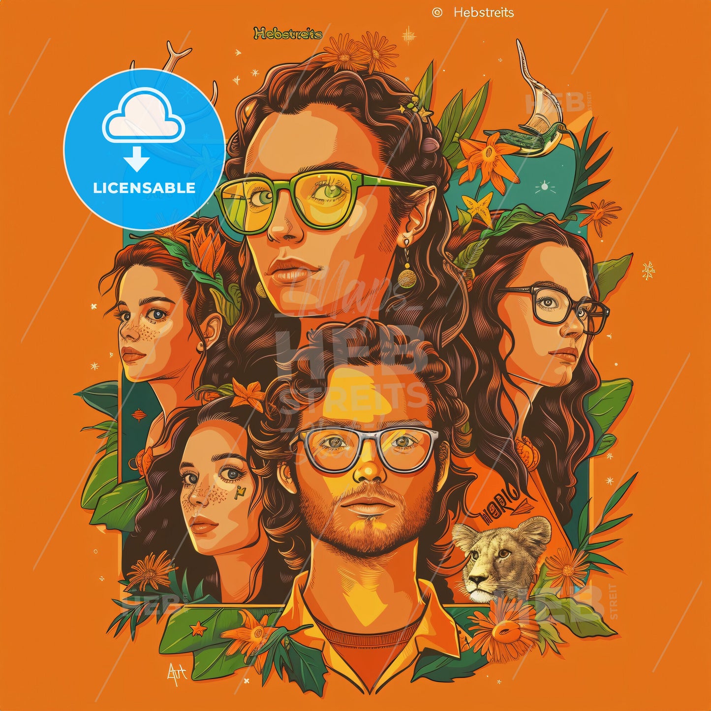 A Group Of People With Glasses