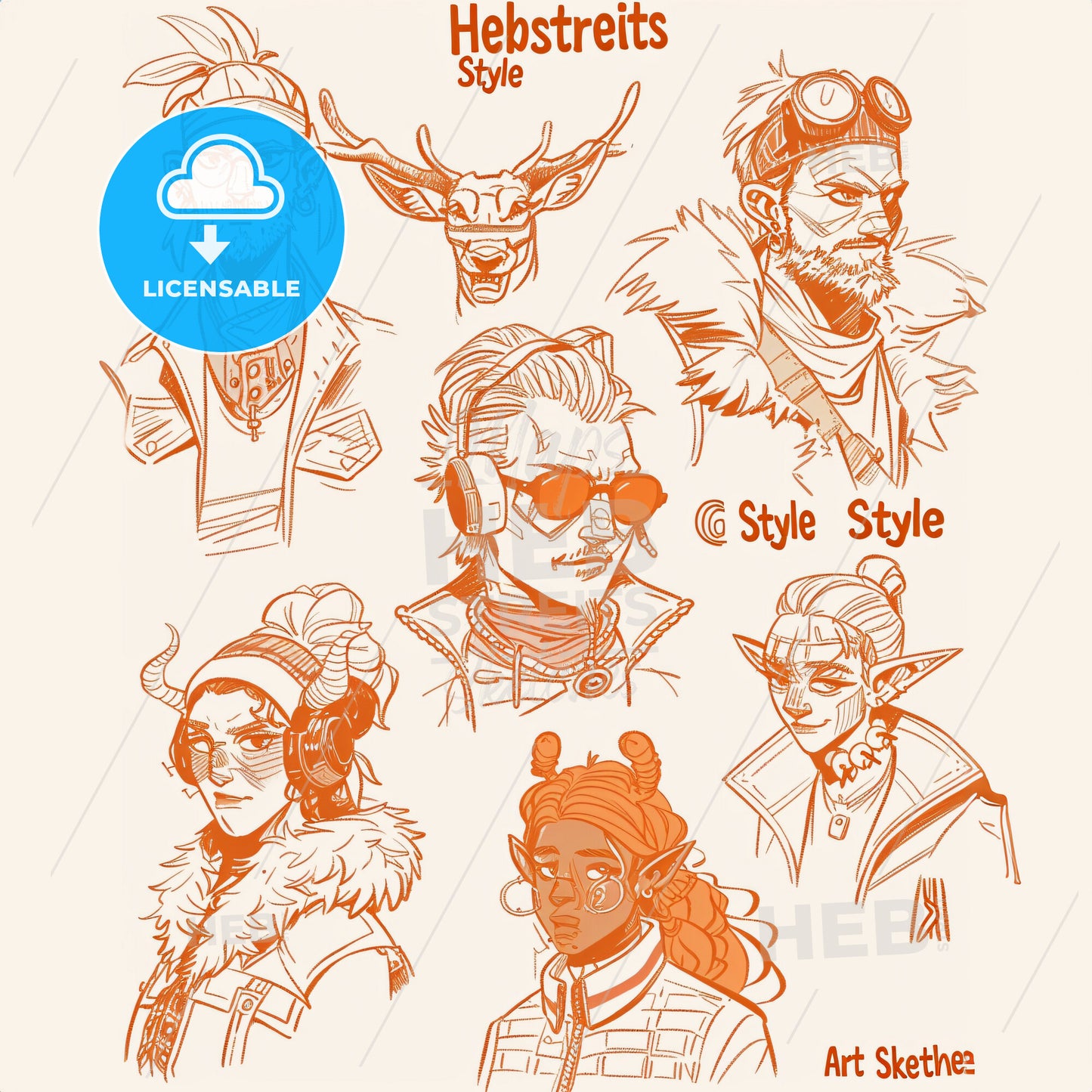 A Group Of People With Different Facial Expressions