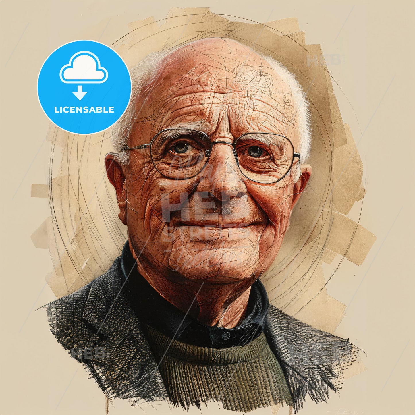 T. Cecil Gray, 1913 - 2008, British anesthesiologist - A Man With Glasses Smiling