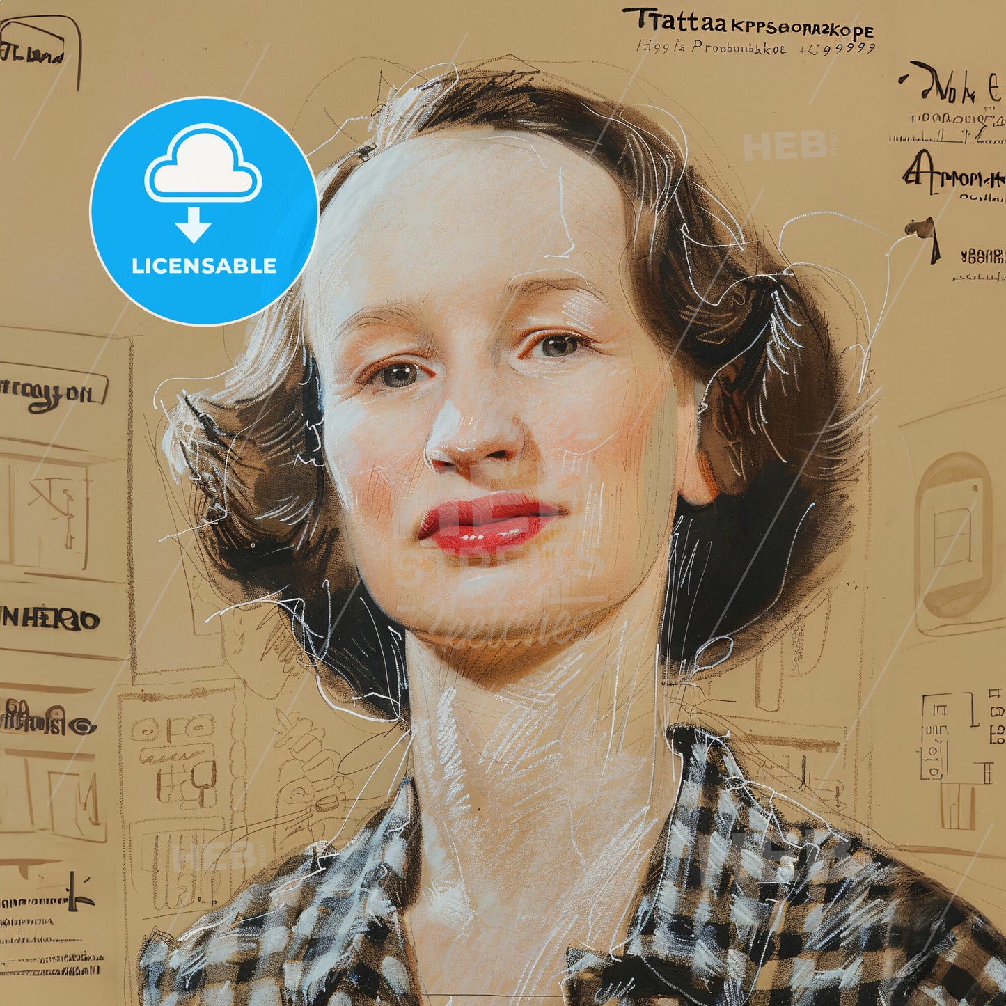 Tatiana Proskouriakoff, 1909 - 1985, Russian-American archaeologist - A Drawing Of A Woman