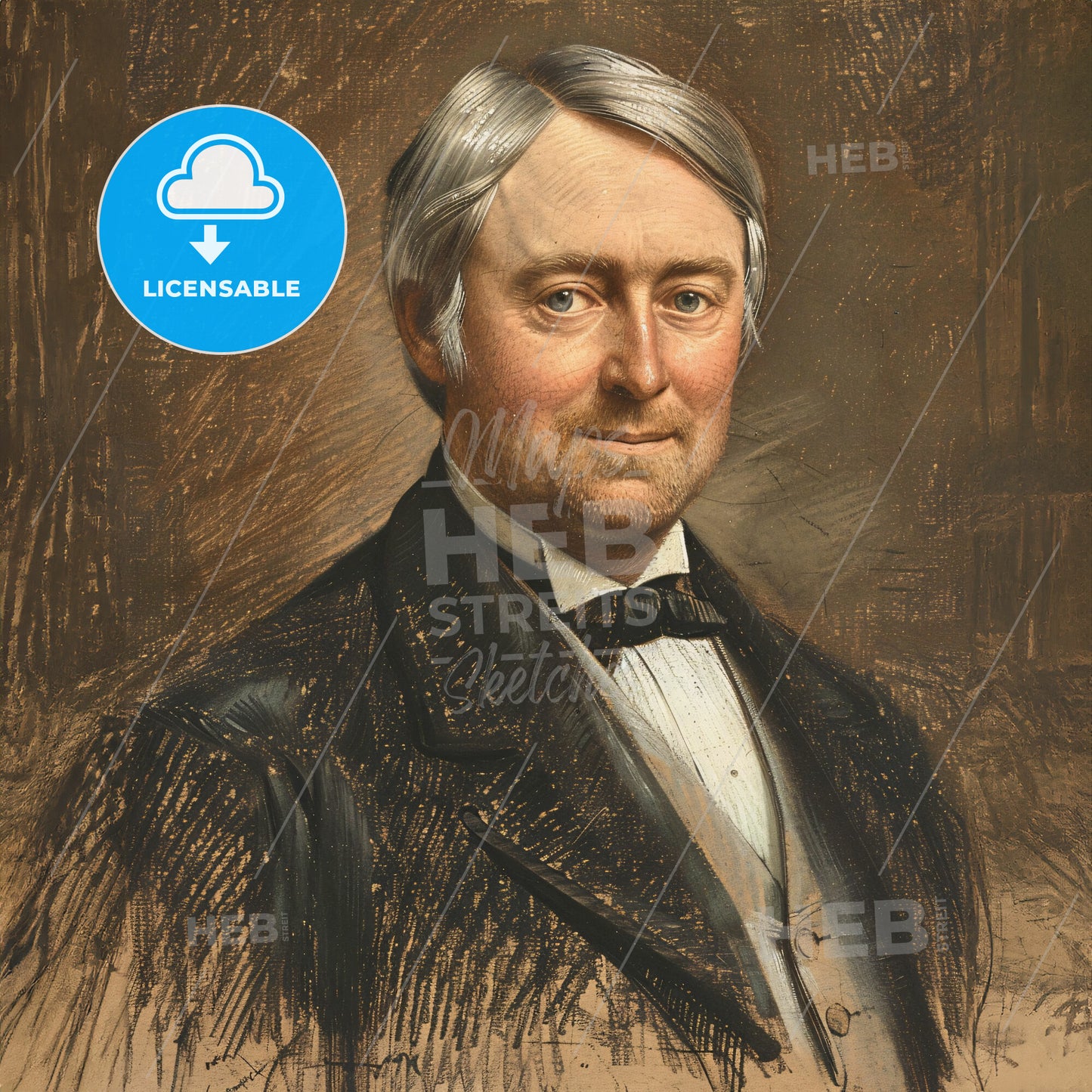 Thomas Alexander Scott, 1823 - 1881, American railway executive - A Man In A Suit