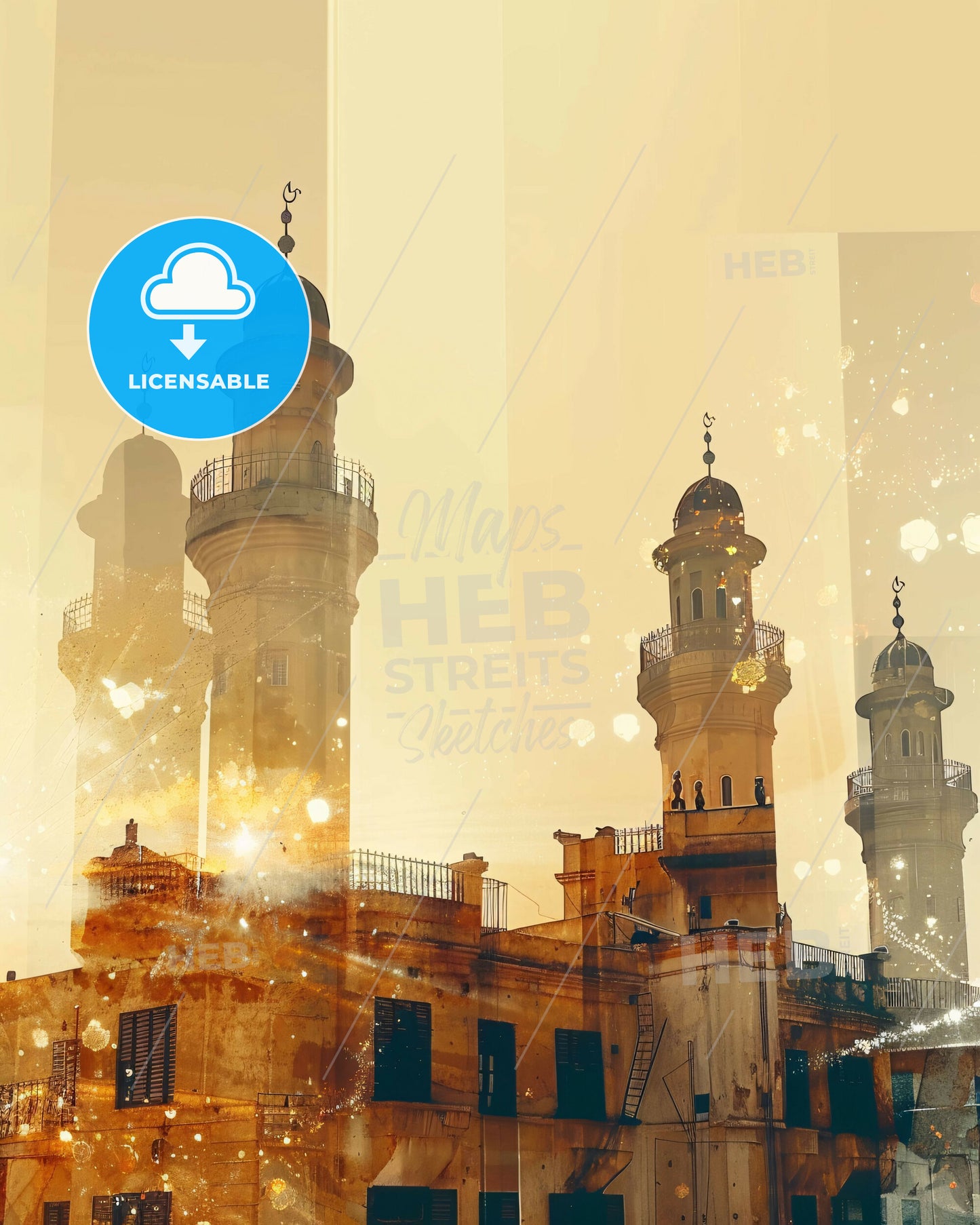 Tripoli, Libya: Local Architecture Wonder - A large building with towers