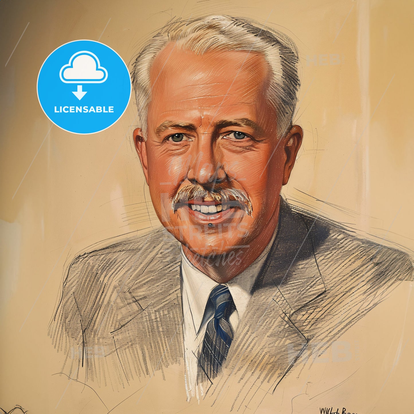 Walter Brattain, 1902 - 1987, American physicist - A Portrait Of A Man