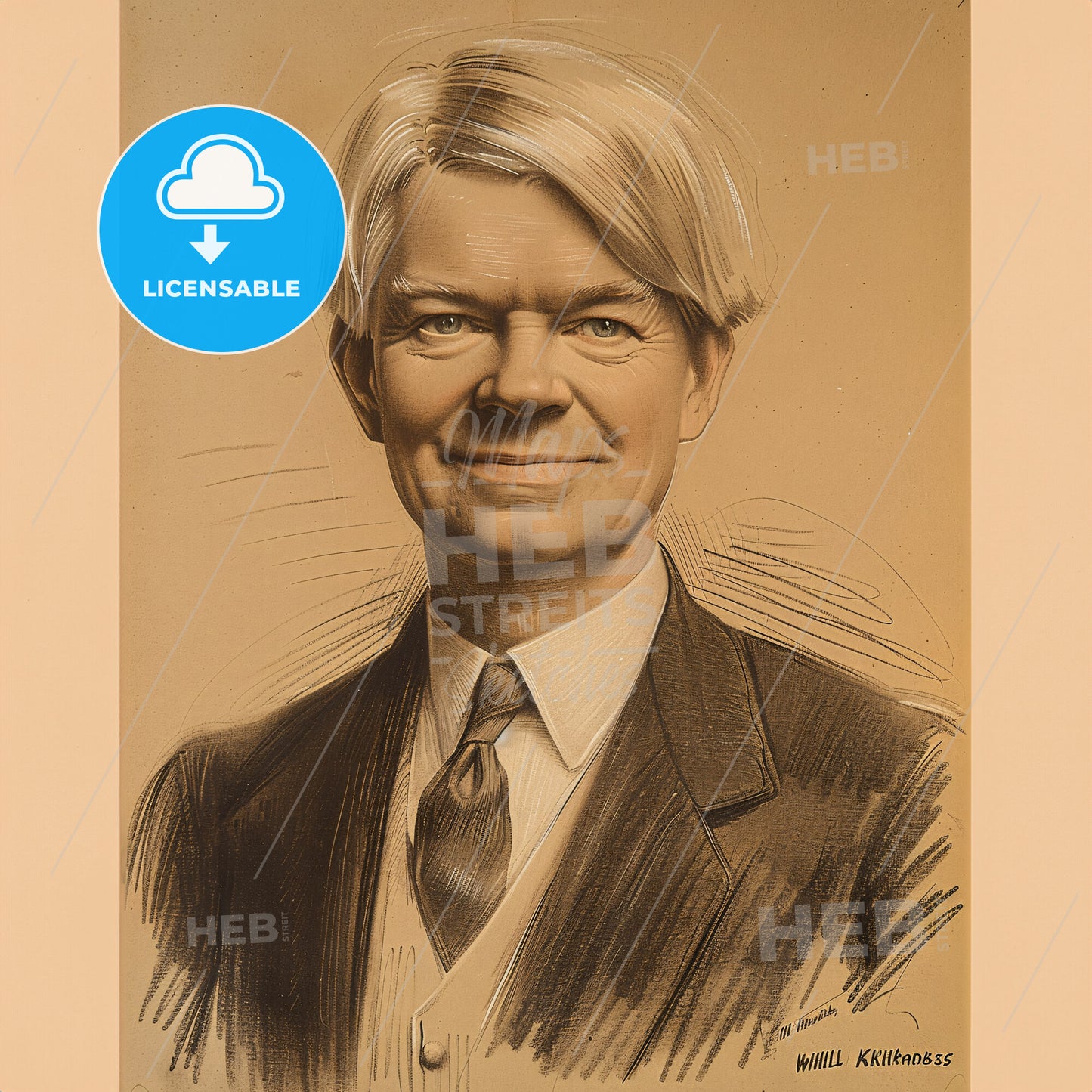 William Heard Kilpatrick, 1871 - 1965, American educator - A Portrait Of A Man