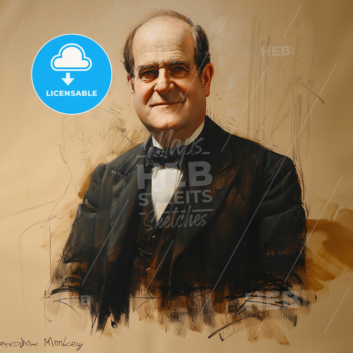 William Jennings Bryan, 1860 - 1925, American lawyer and politician - A Man In A Suit