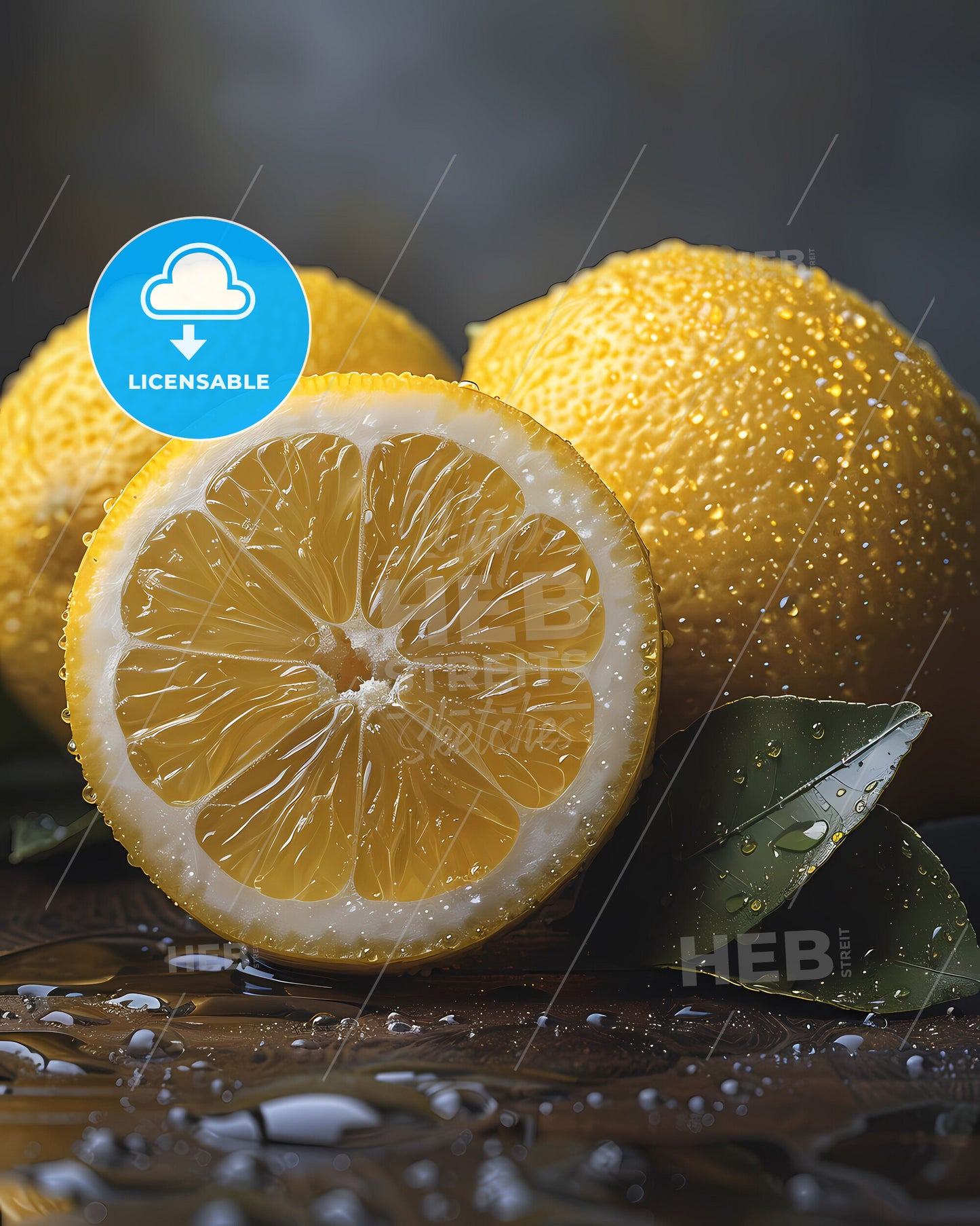 Lemons Still Life Painting, Abstract Art, Atmospheric, Vibrant Colors, Tabletop Decor