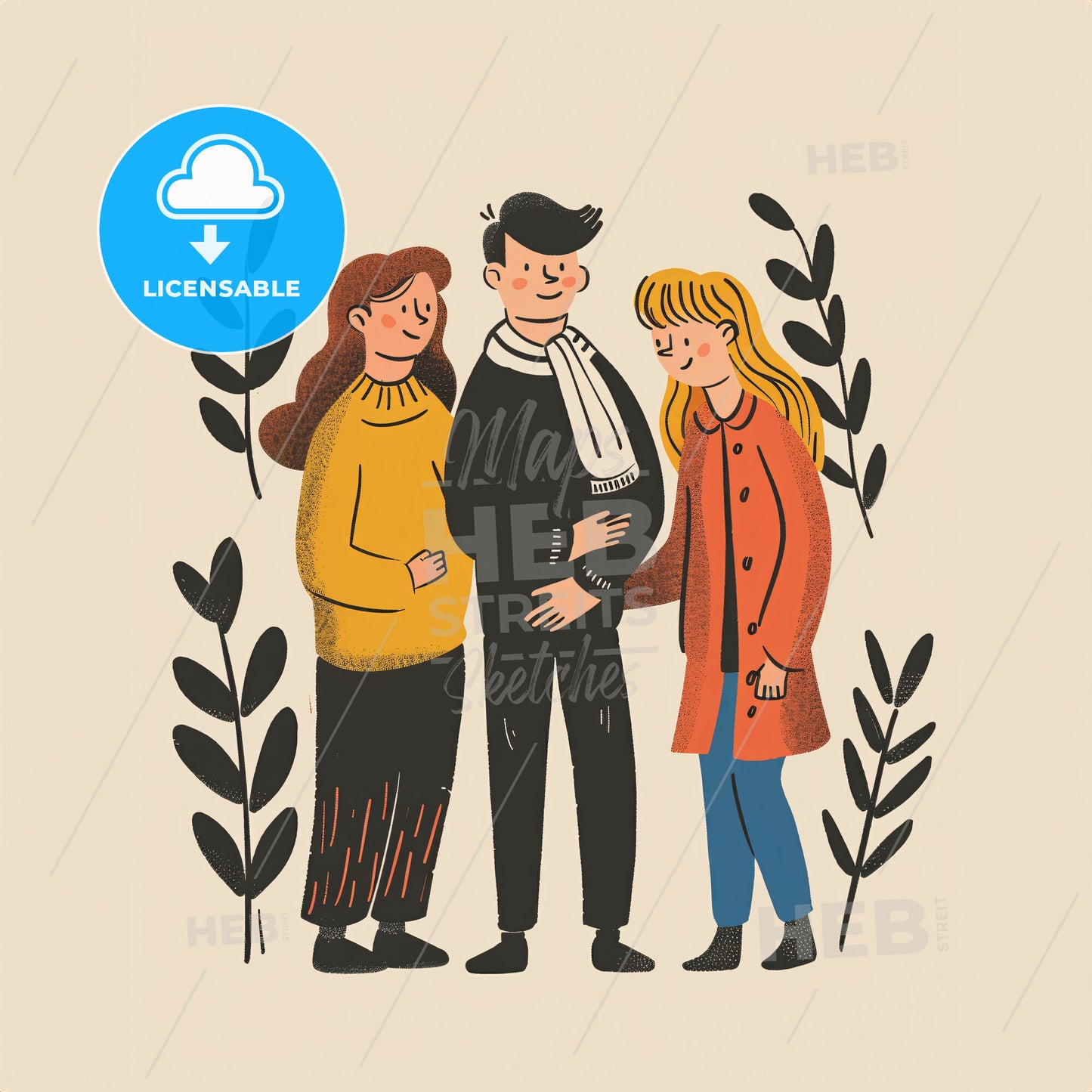 A group of parents stand in a circle - A group of people standing together