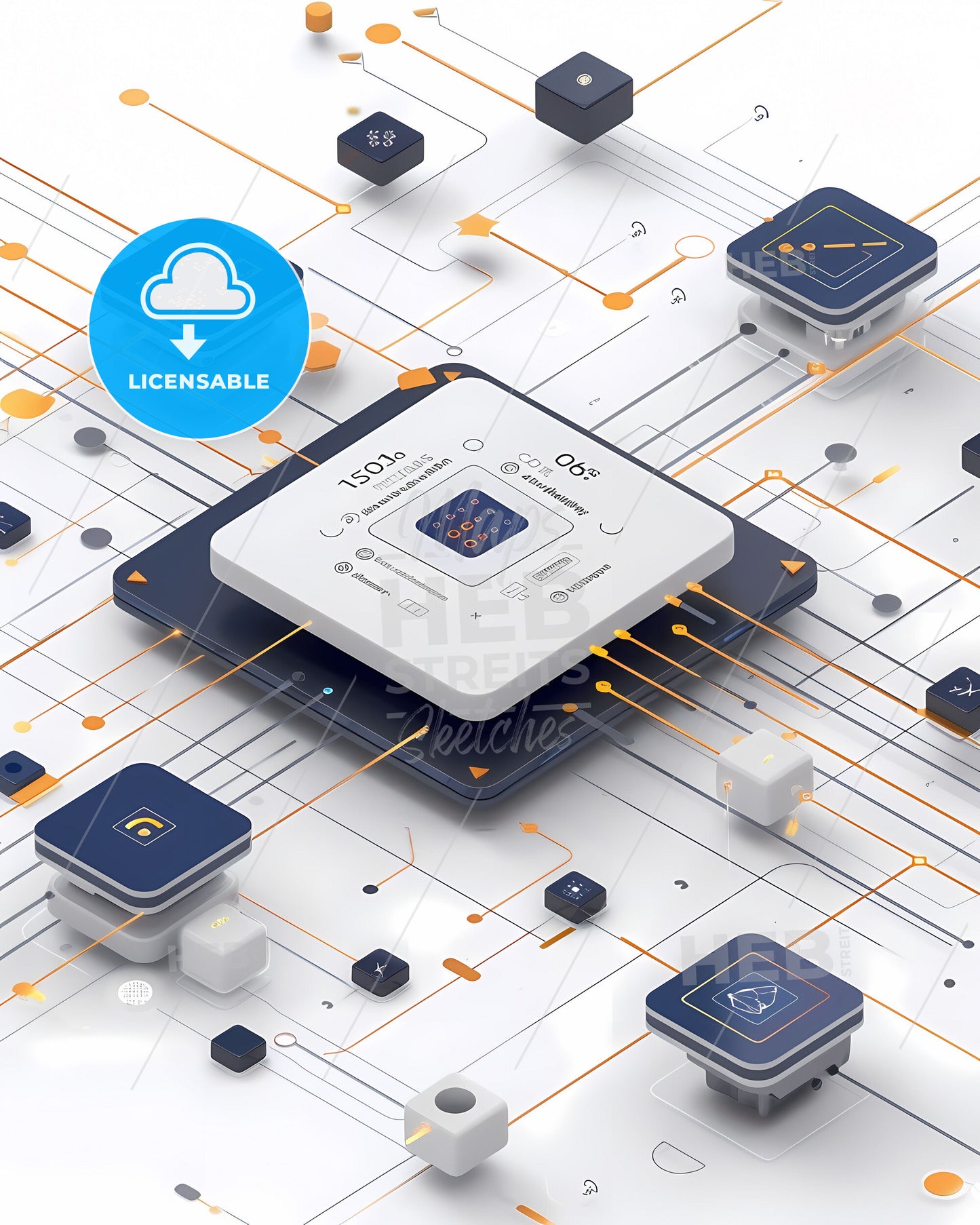 AI, Future, Data, Digital, Computer, Cyber, Technology, Internet, Web, Network, Painting, Art