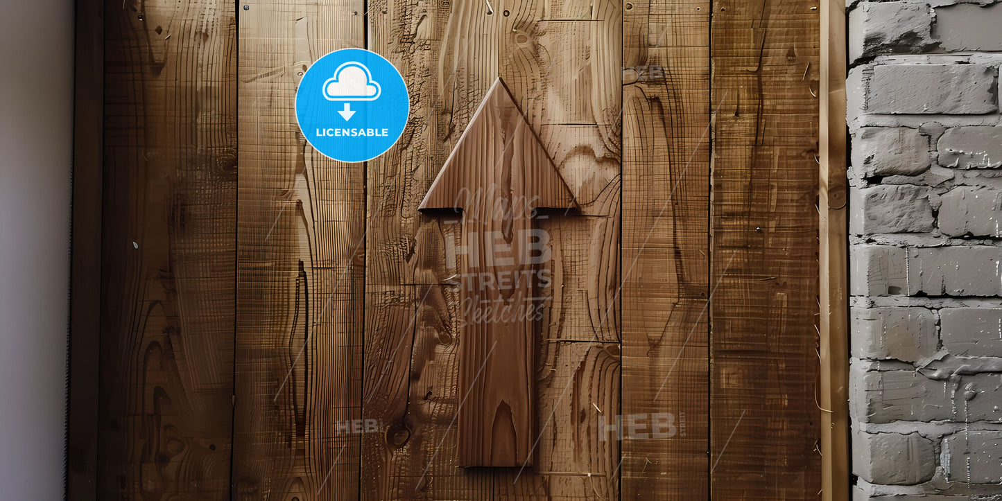 Vibrant Arrow Painting Header with Copy Space - Artistic Wood Wall Decoration