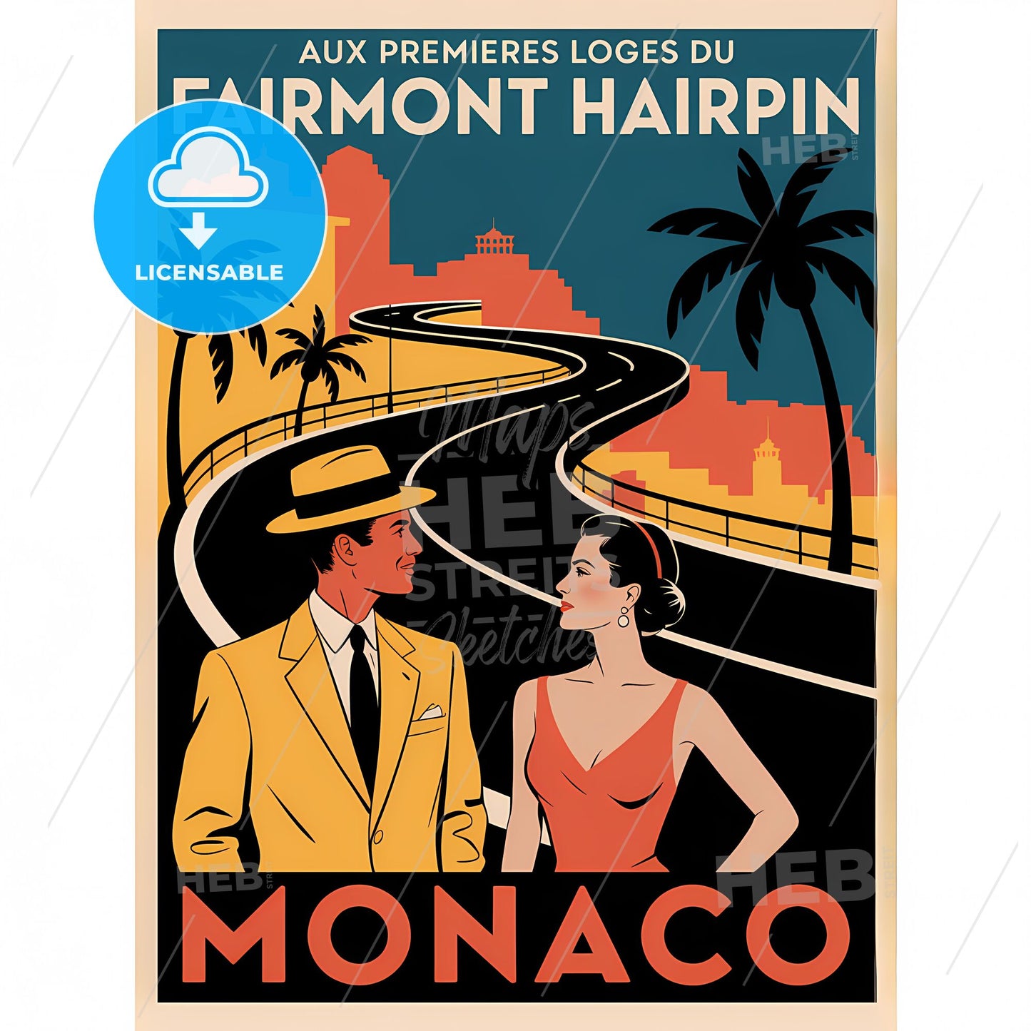 Art Deco Elegance: Monaco’s Fairmont Hairpin Hotel Vintage Journey