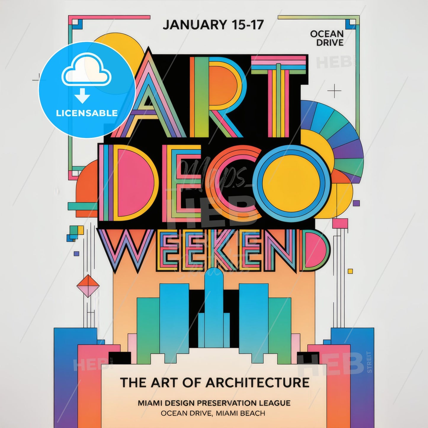Art Deco Weekend: Vibrant Geometric Elegance Celebrating Miami's Architectural Charm