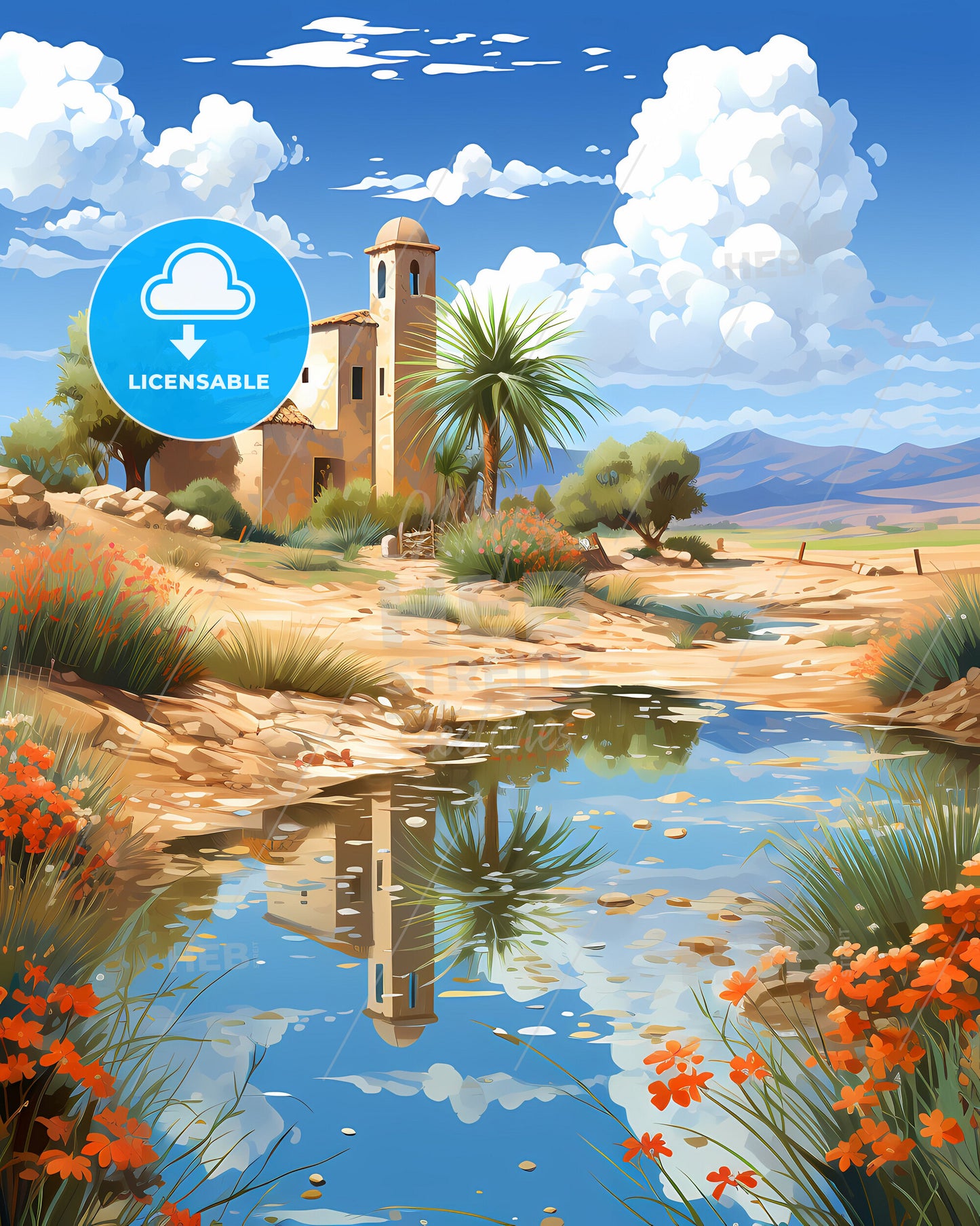 Cityscape Emirates Canvas Art Skyline בני יאס Baniyas Flowers