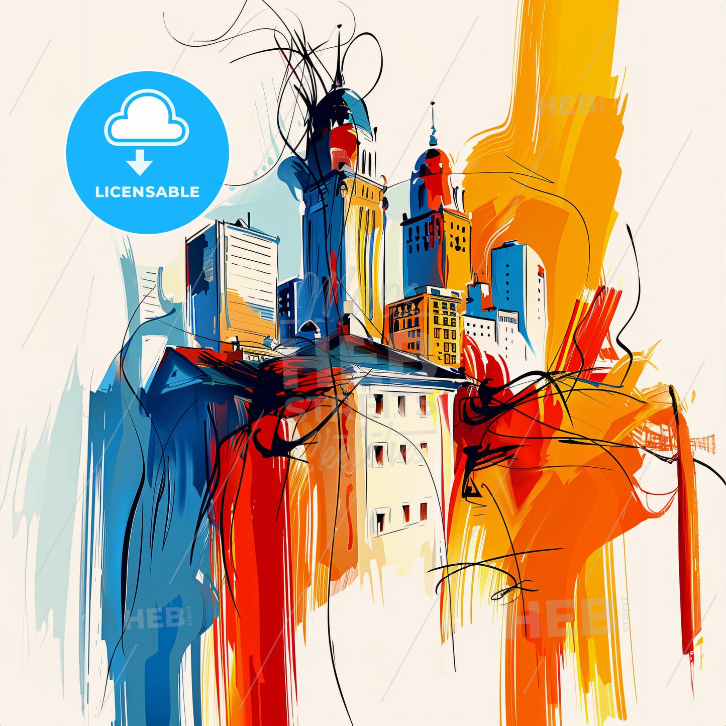 Vibrant Billings, Montana - A Painting Of A City