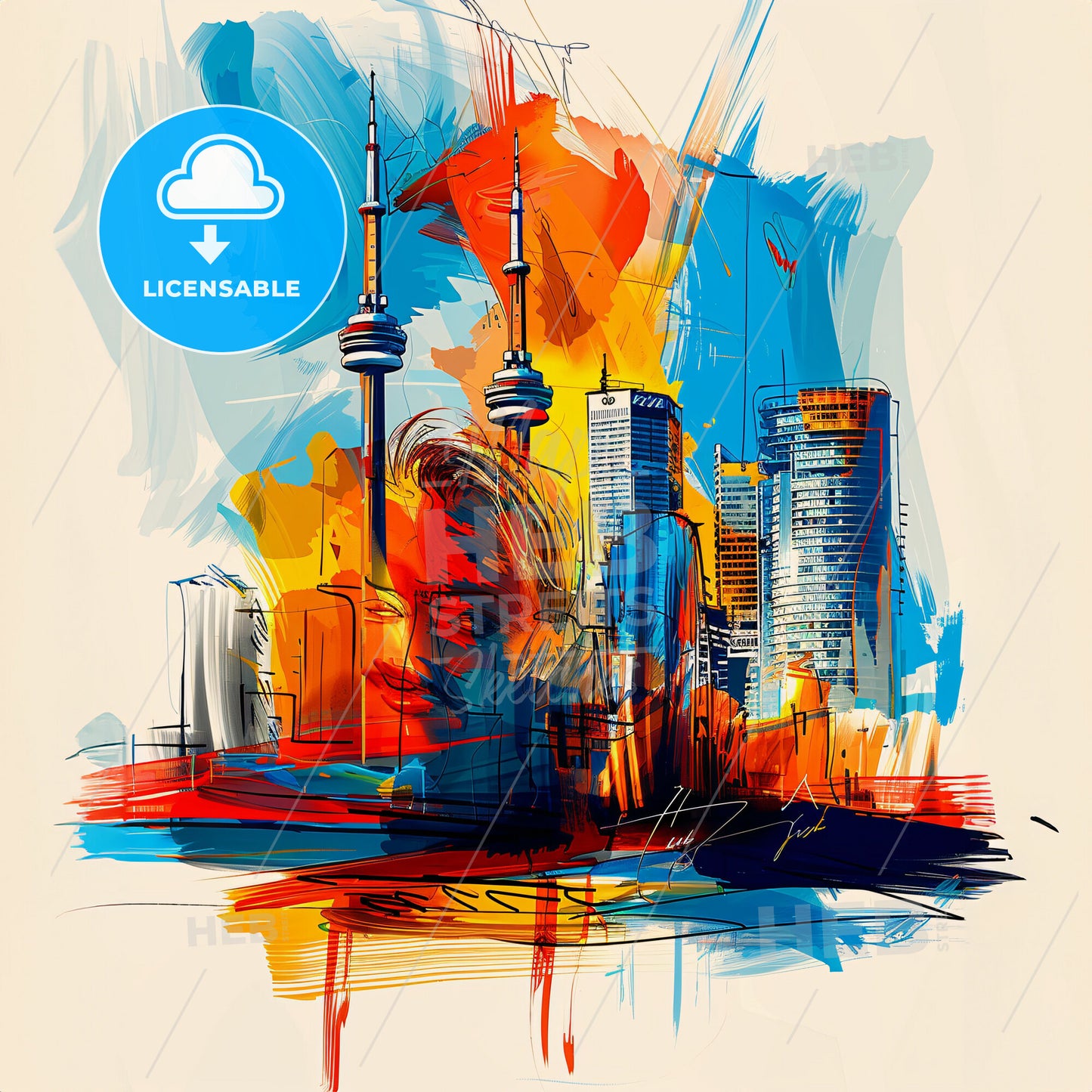 Vibrant Brampton, Canada - A Painting Of A City