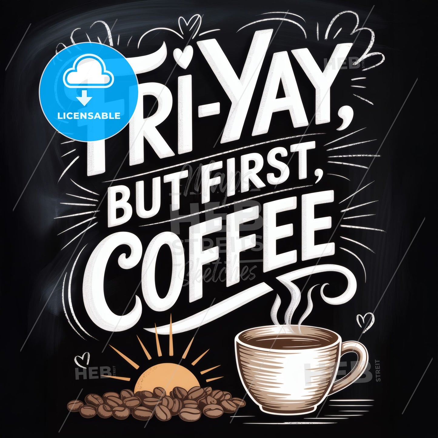 Celebrate Friday Mornings with Coffee: A Playful Start to the Weekend Vibe.