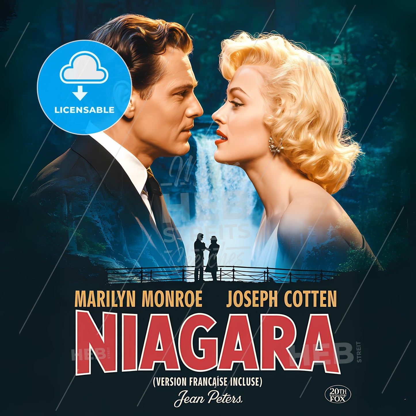 Classic Romance: Niagara - Iconic Vintage Movie Poster Featuring Marilyn Monroe