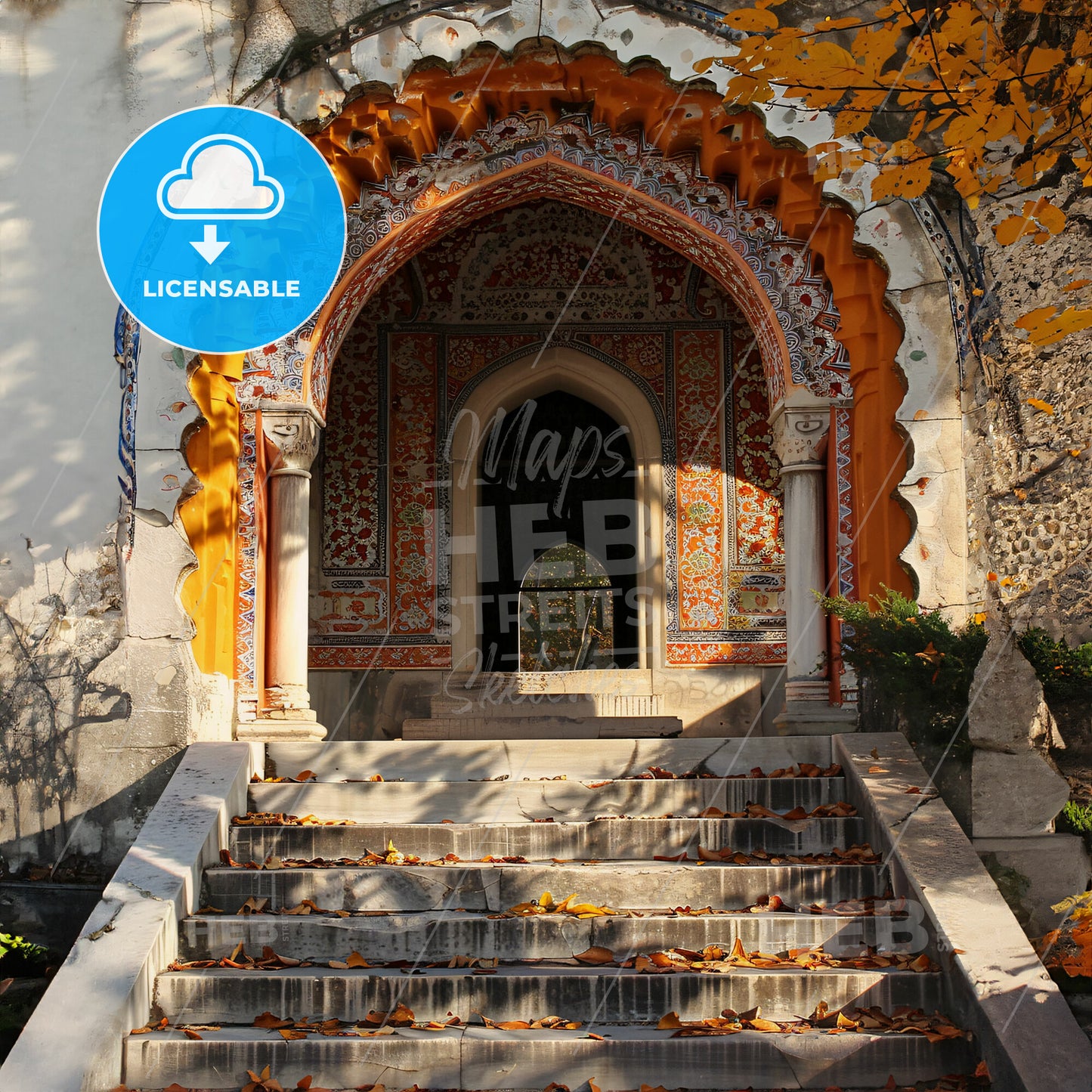 A Staircase Leading To A Building